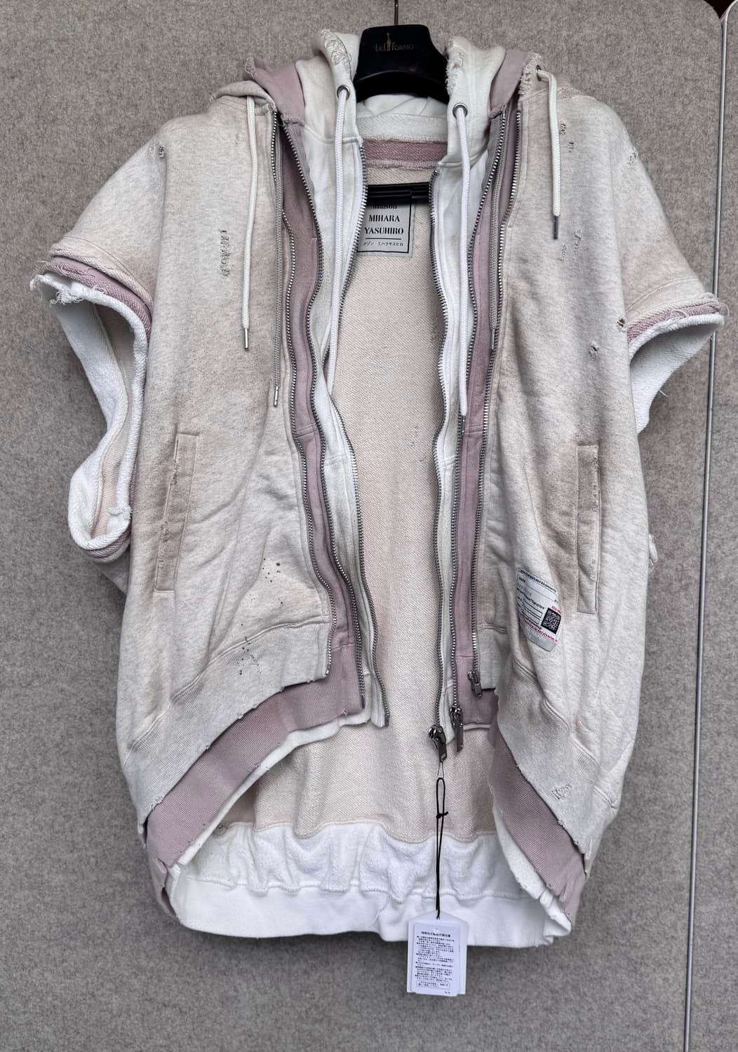 미하라 야스히로 트리플 레이어드 집업 후드 상품이미지5