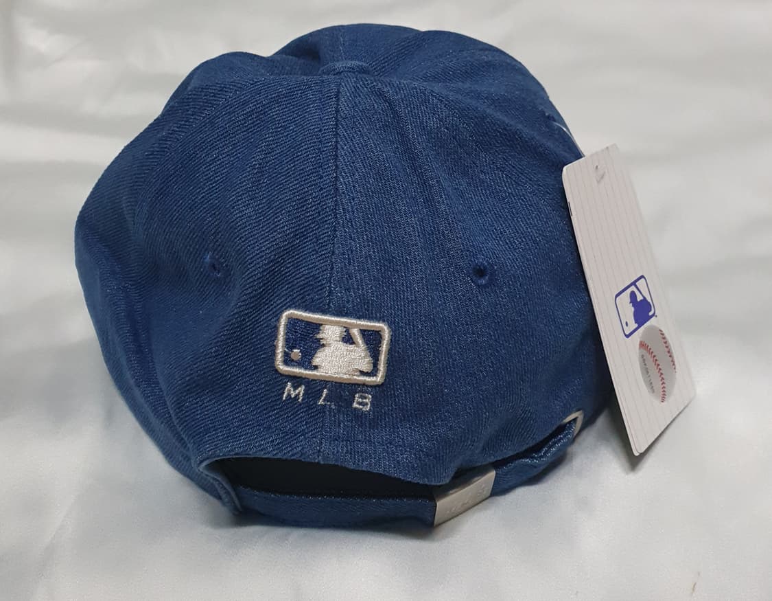 블루 크림베이지  데님 엠엘비 볼캡 모자  상품이미지5