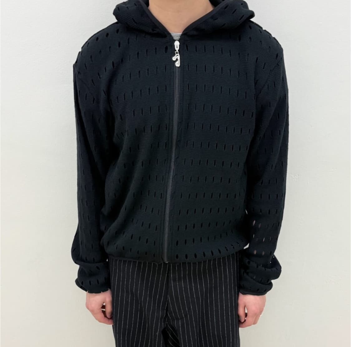 지에다 메쉬 홀 후드 집업 상품이미지2