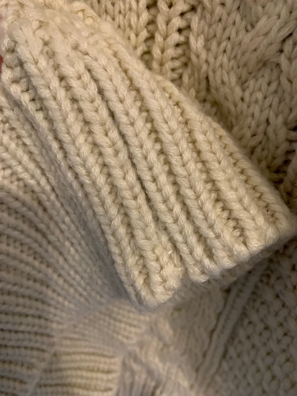 알파카 케이블 니트 스웨터 베이지 상품이미지4