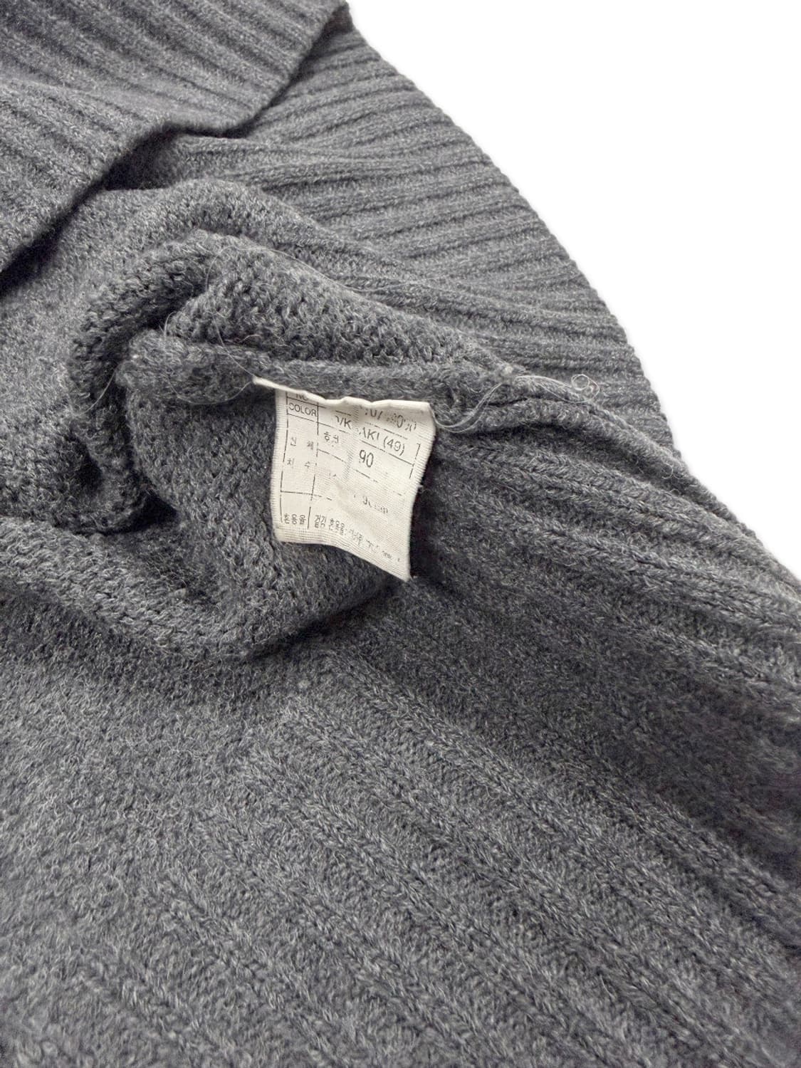 빈티지 그레이 켑소매 레이어드 니트 상품이미지4