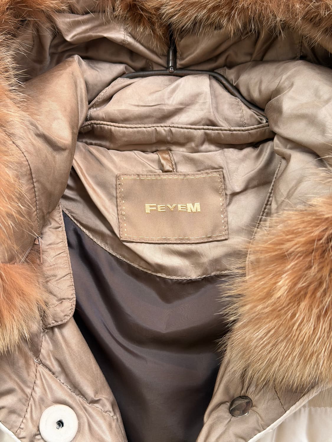 Feyem 리얼 구스 다운 퍼 후드 패딩 파카 38 상품이미지2