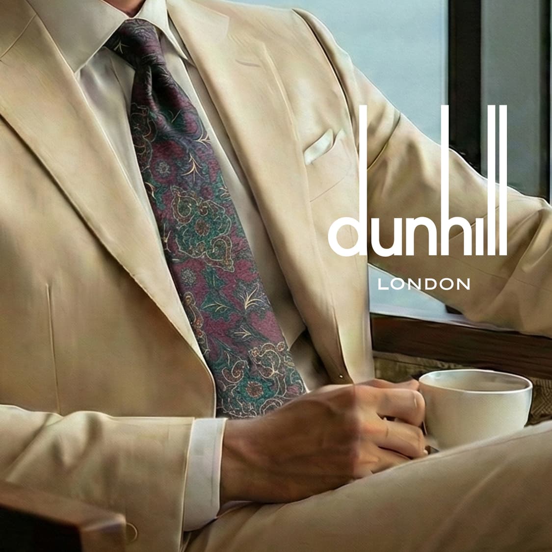 던힐 실크 버건디 페이즐리 패턴 넥타이 9.2cm A+등급 A19397
 상품이미지1