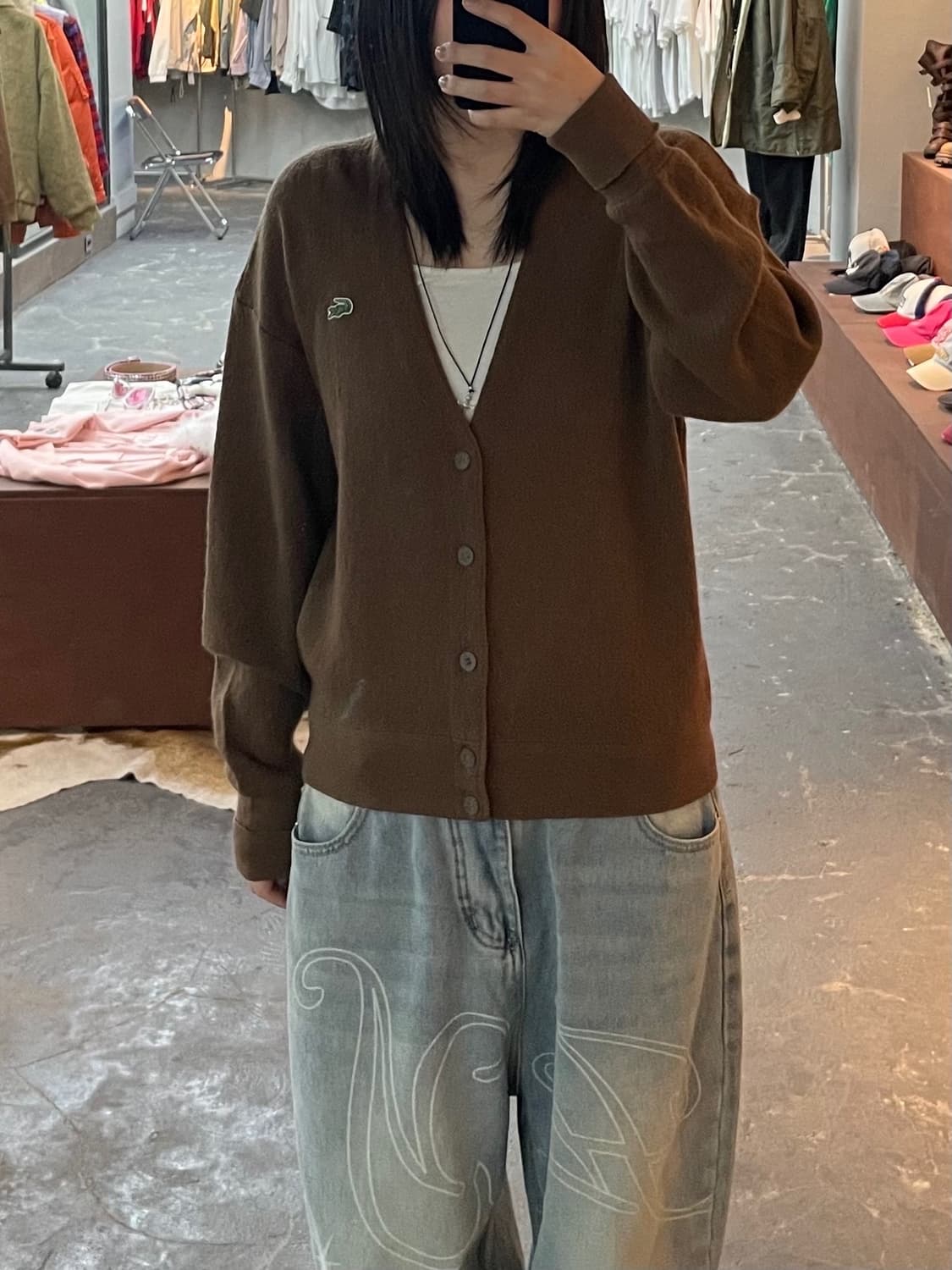 라코스테 시그니처 가디건 H1887 상품이미지1