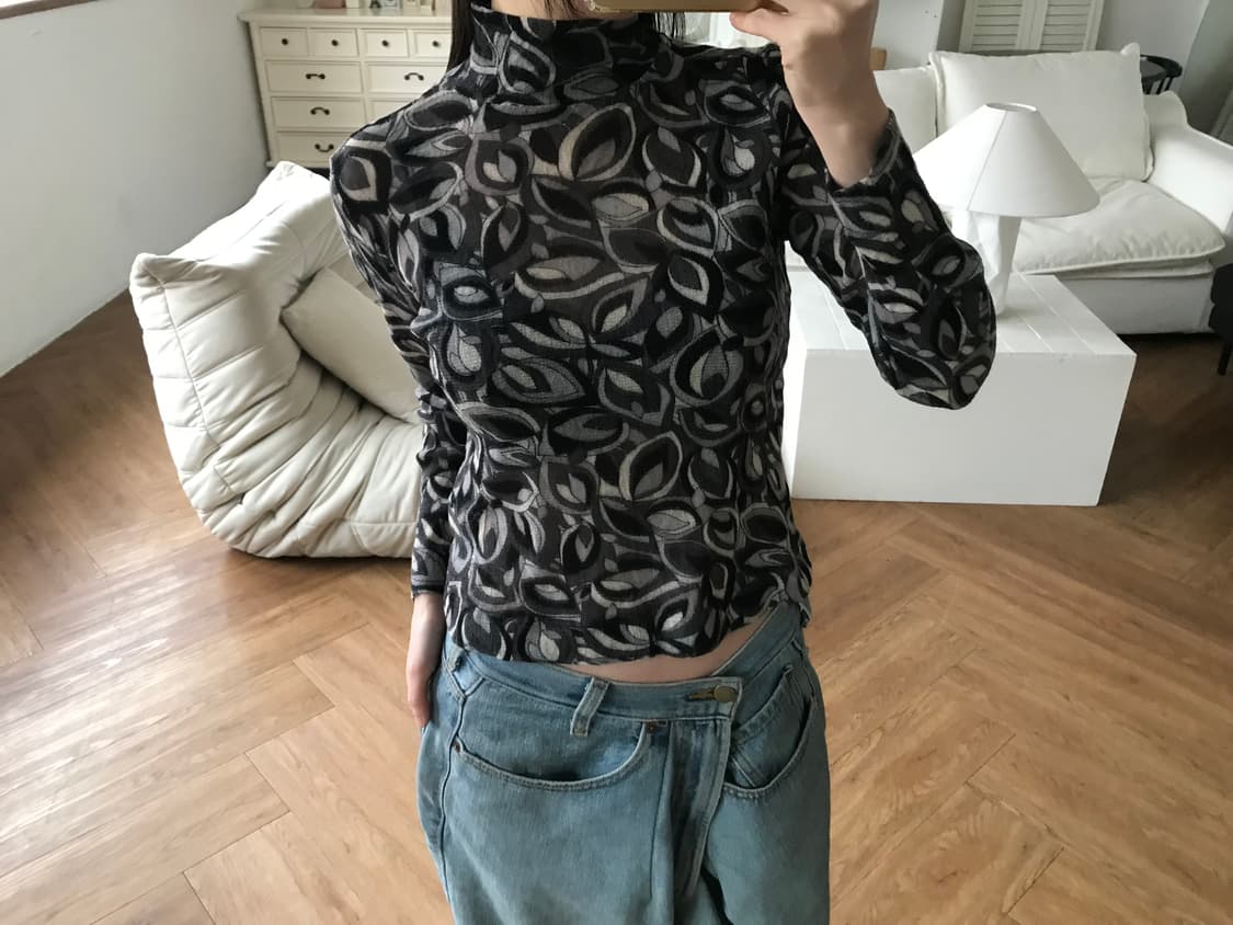 vintage pattern top 상품이미지7