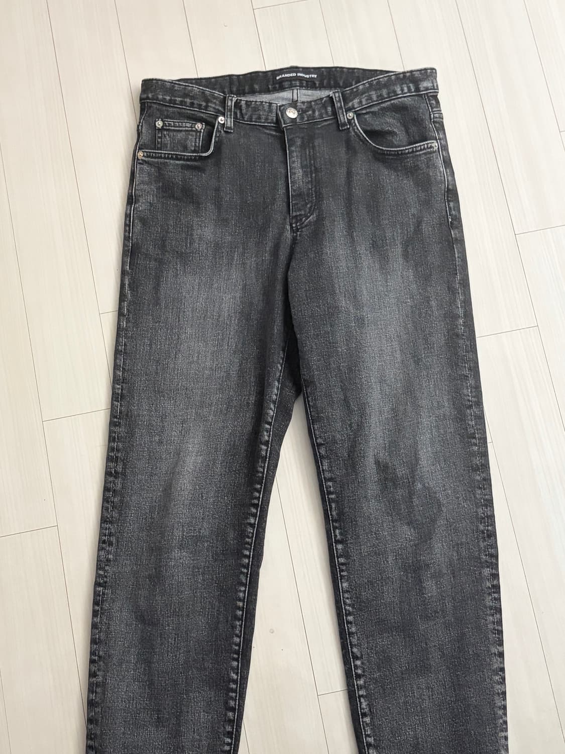 브랜디드 1981 크롭진 흑청 데님팬츠 32 사이즈 상품이미지2