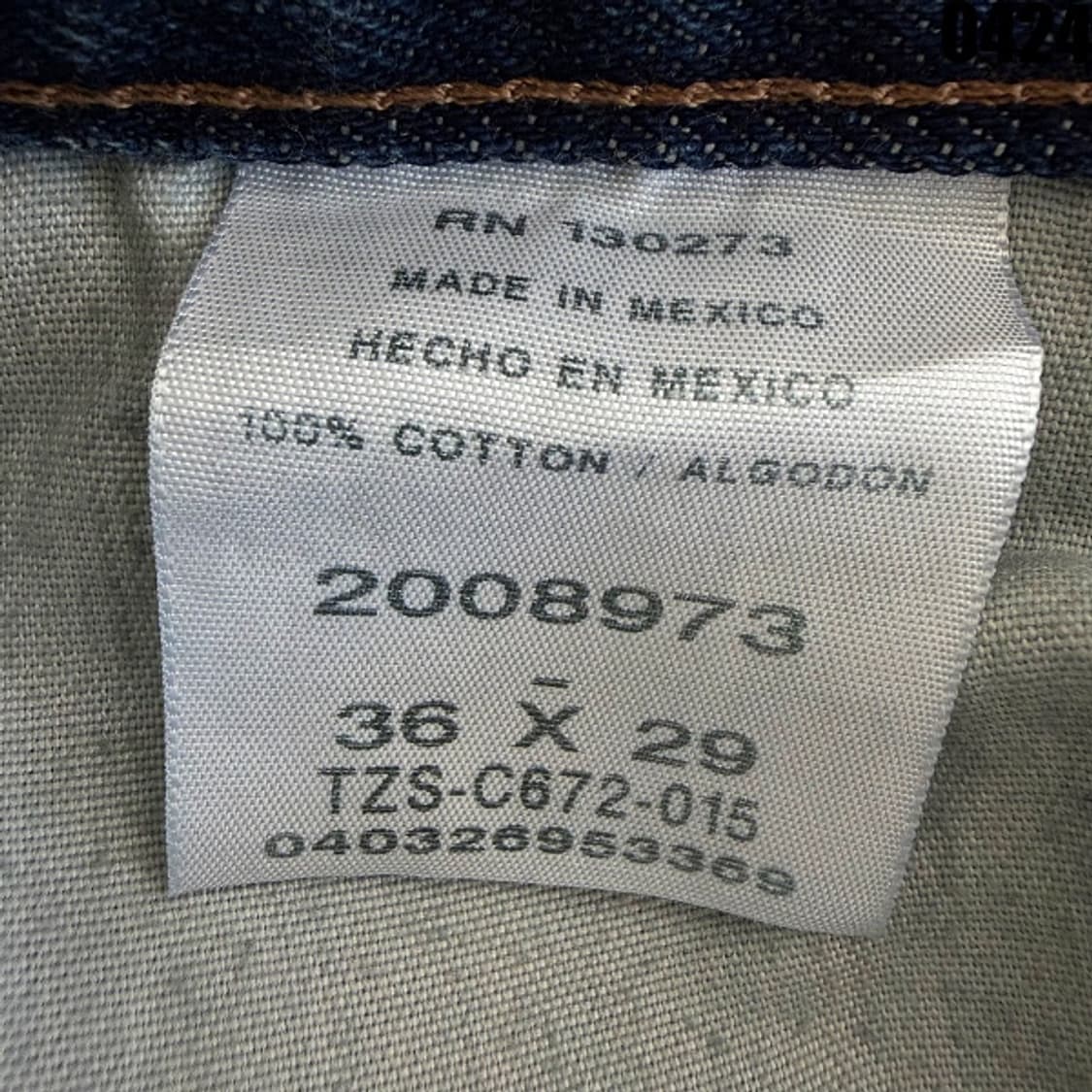 Lee 중청 데님 팬츠 36X29 0424 상품이미지5