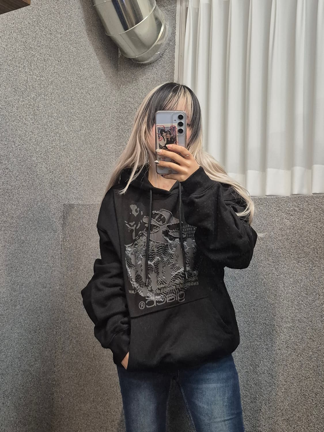 GLACK BLACK HOODIE 상품이미지1
