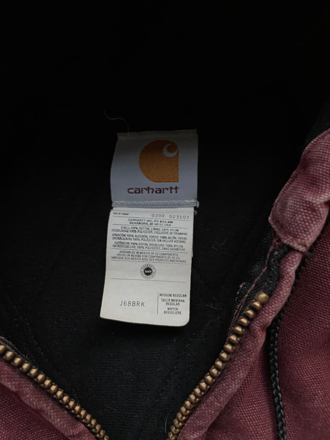 칼하트 J68 BRK 액티브 자켓 J130 샌드스톤  상품이미지4