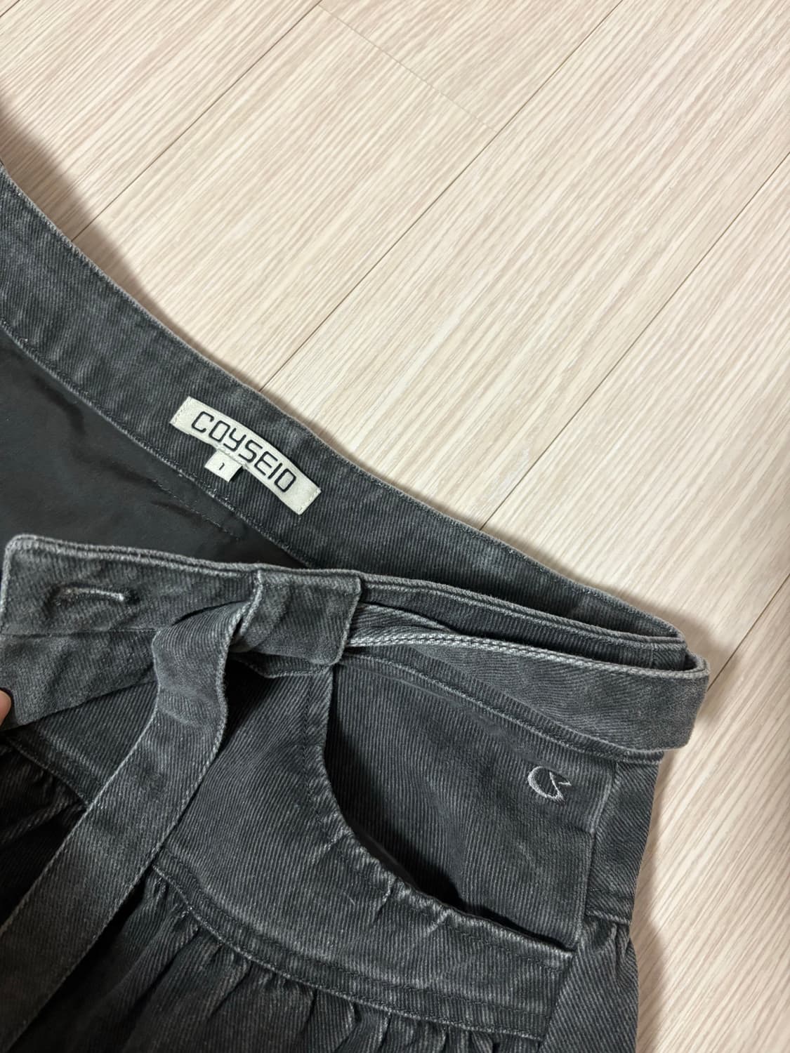 코이세이오 PUFFY COTTON SKIRT CHARCOAL 상품이미지3