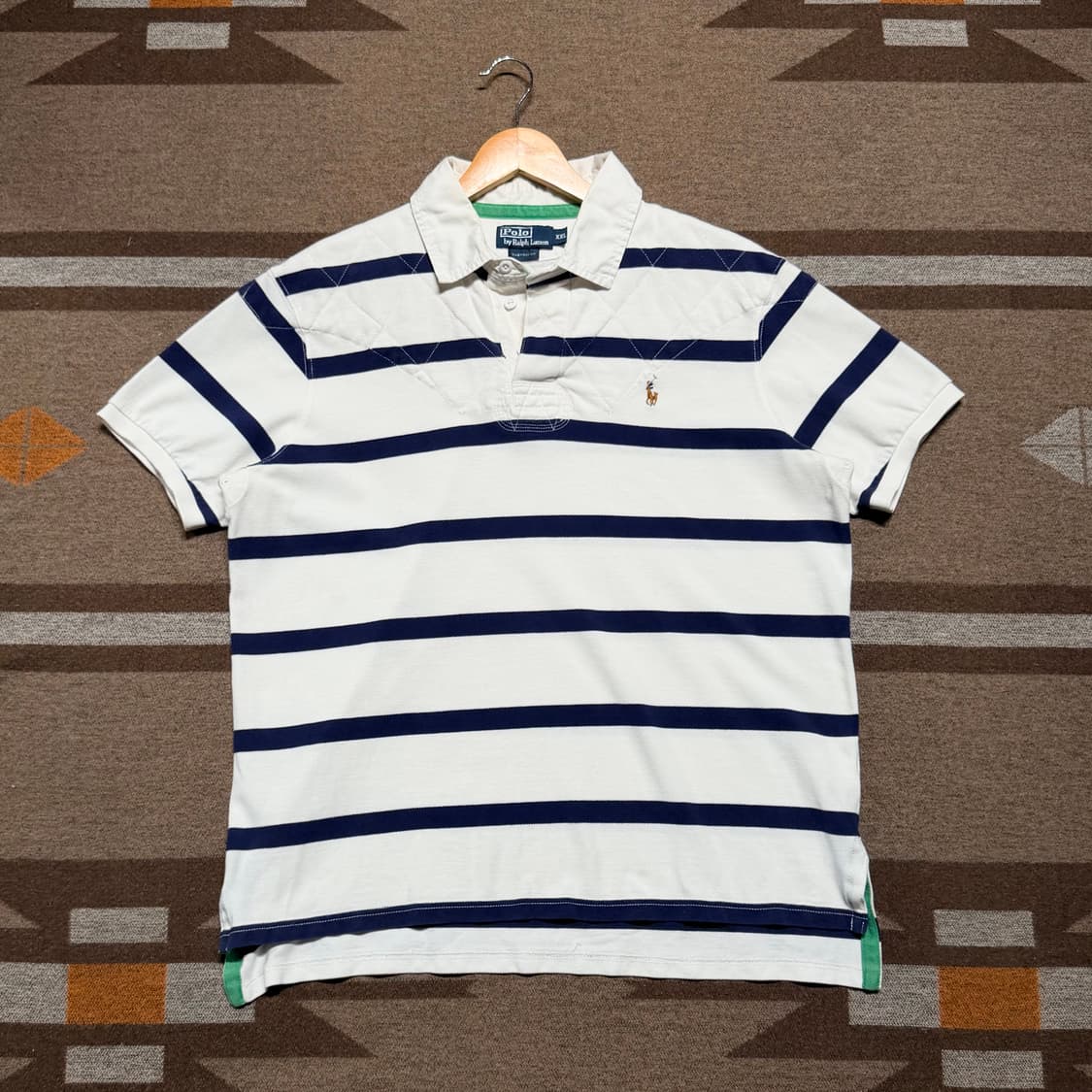 폴로랄프로렌 반팔 럭비 셔츠 XXL 퀼티드 숄더 상품이미지1