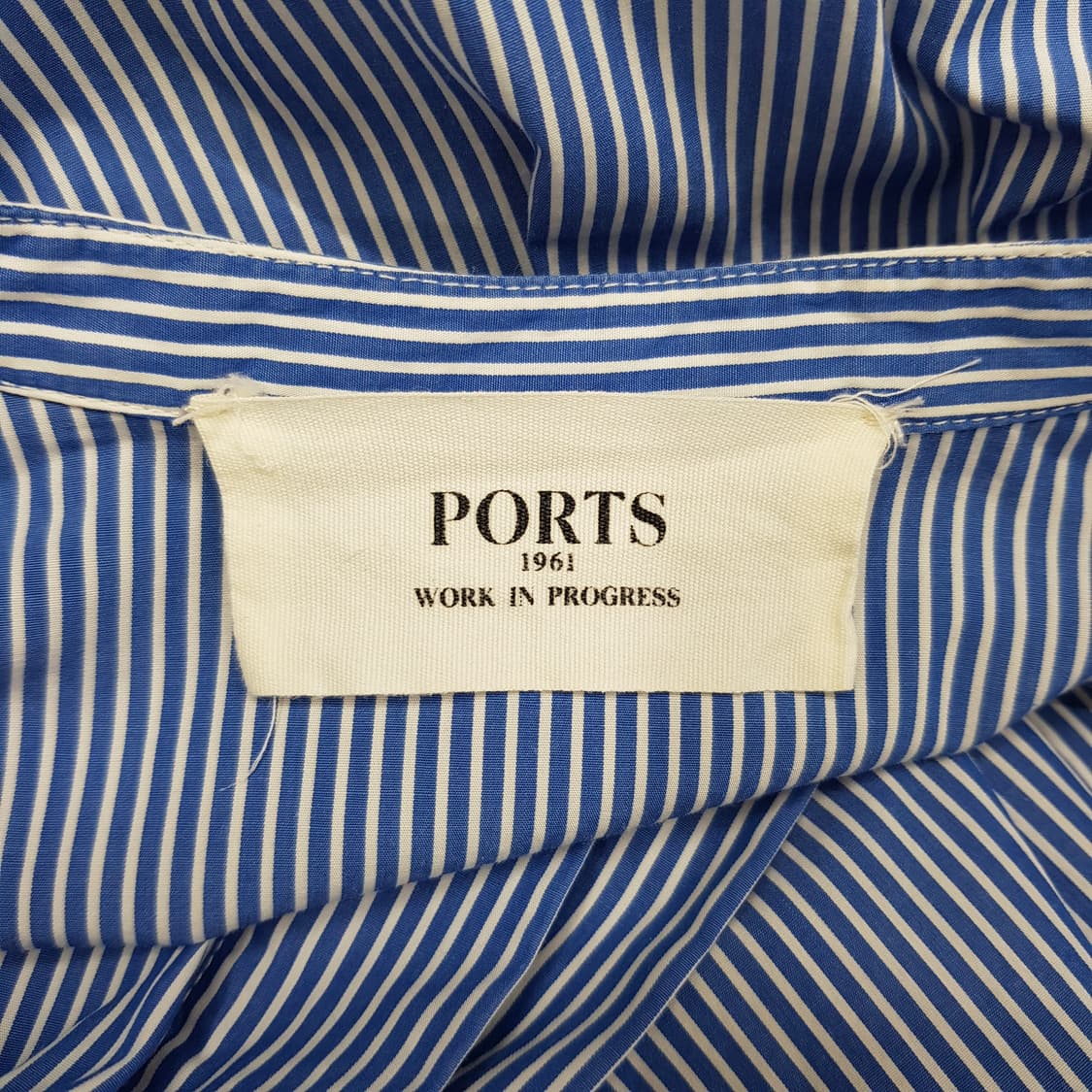 포츠1961 스트라이프 코튼 셔츠 원피스 IT40사이즈 상품이미지7