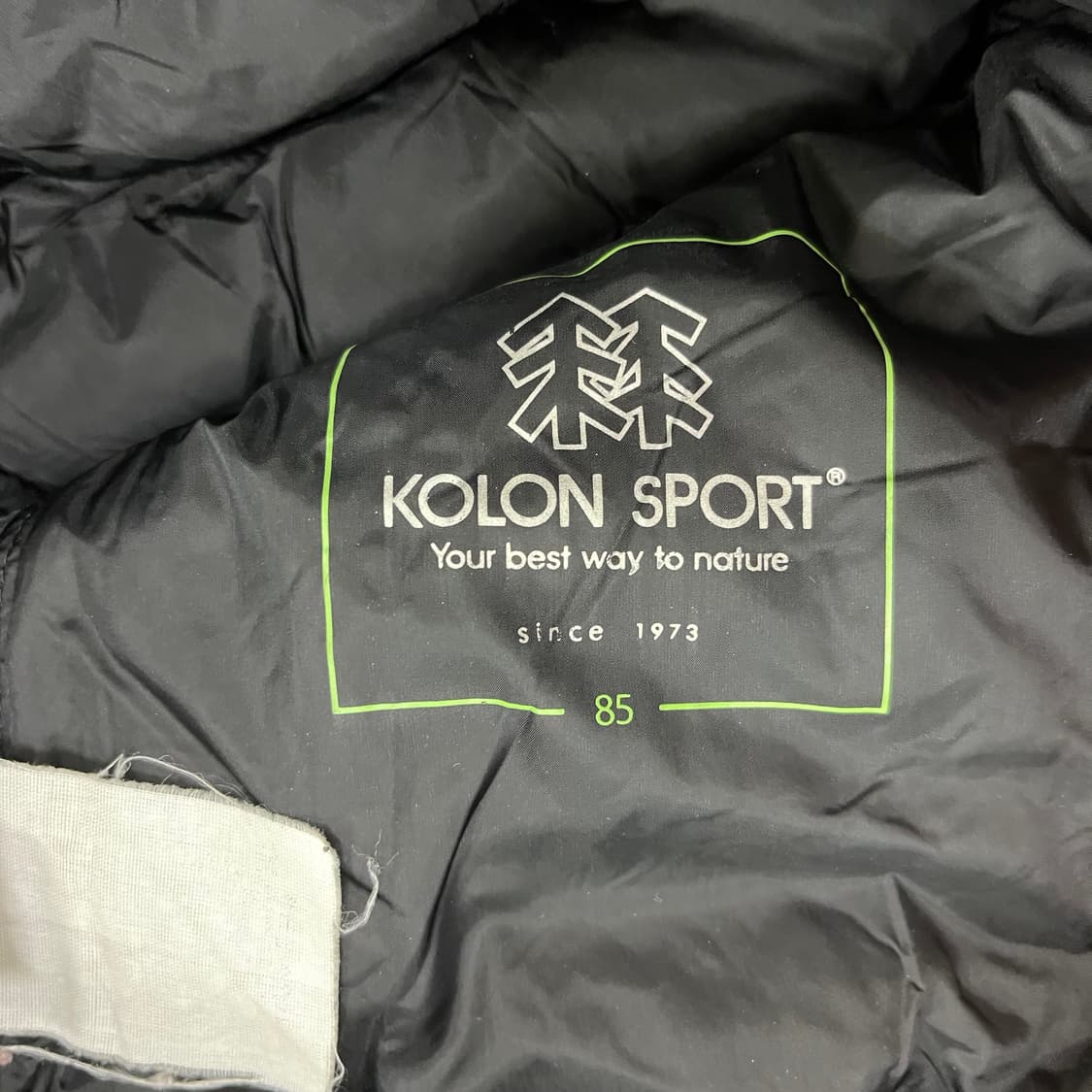 [85] 코오롱스포츠 여성 블랙 경량 후드 패딩 자켓 0119M1 상품이미지2