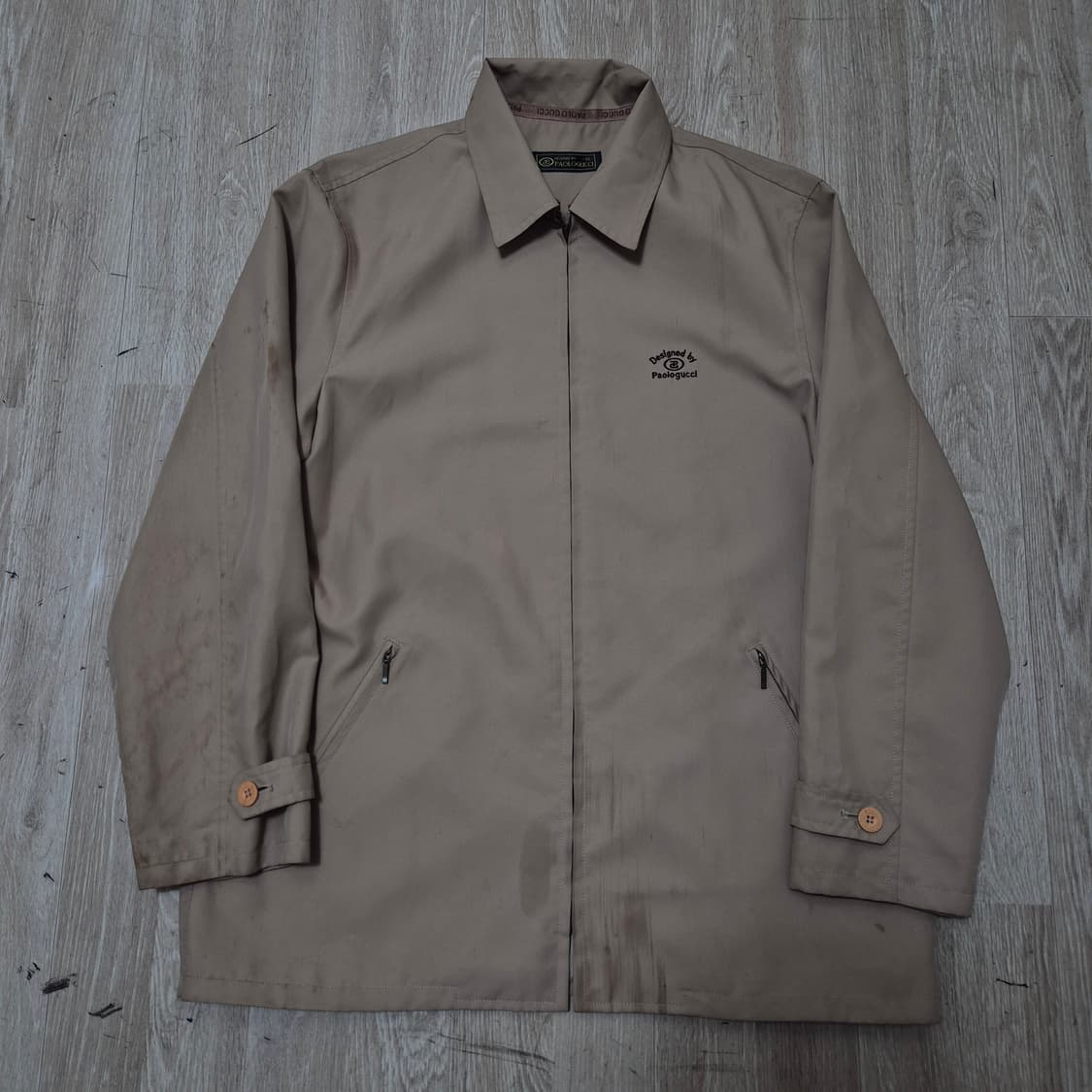 파올로구찌 올드스쿨 카라 바람막이 자켓 M(95) 상품이미지1