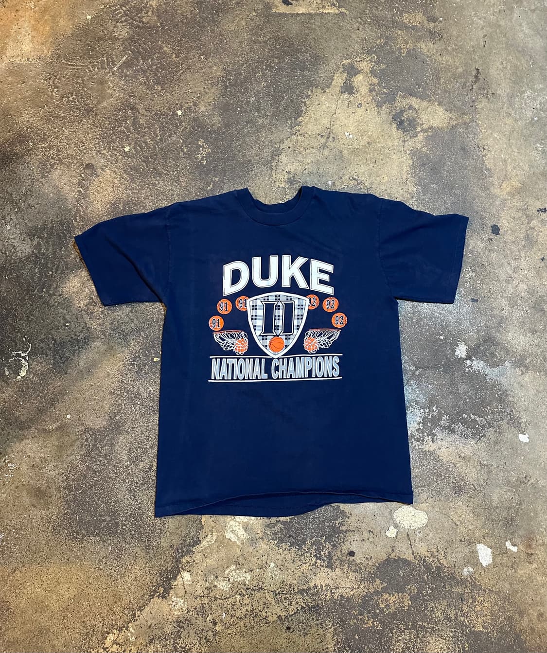 빈티지 90s duke 대학교 농구 티셔츠  상품이미지1