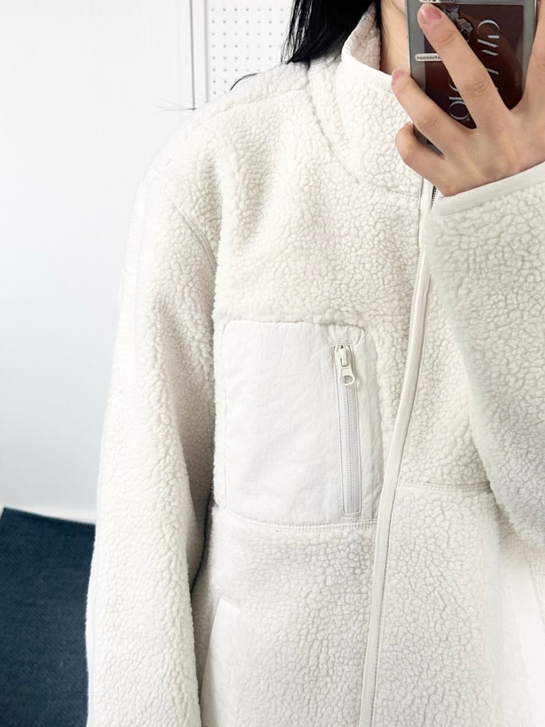 (정품/새상품) 자주 남성 아이보리 덤블보아 집업 점퍼 상품이미지2