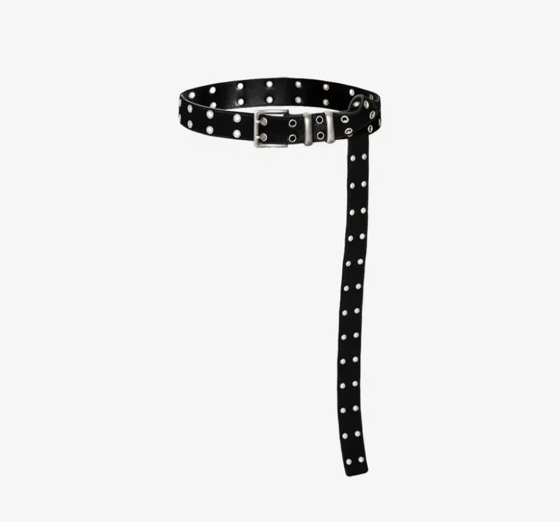 [OS] MJD 카미엔 더블 홀 벨트 블랙 상품이미지1