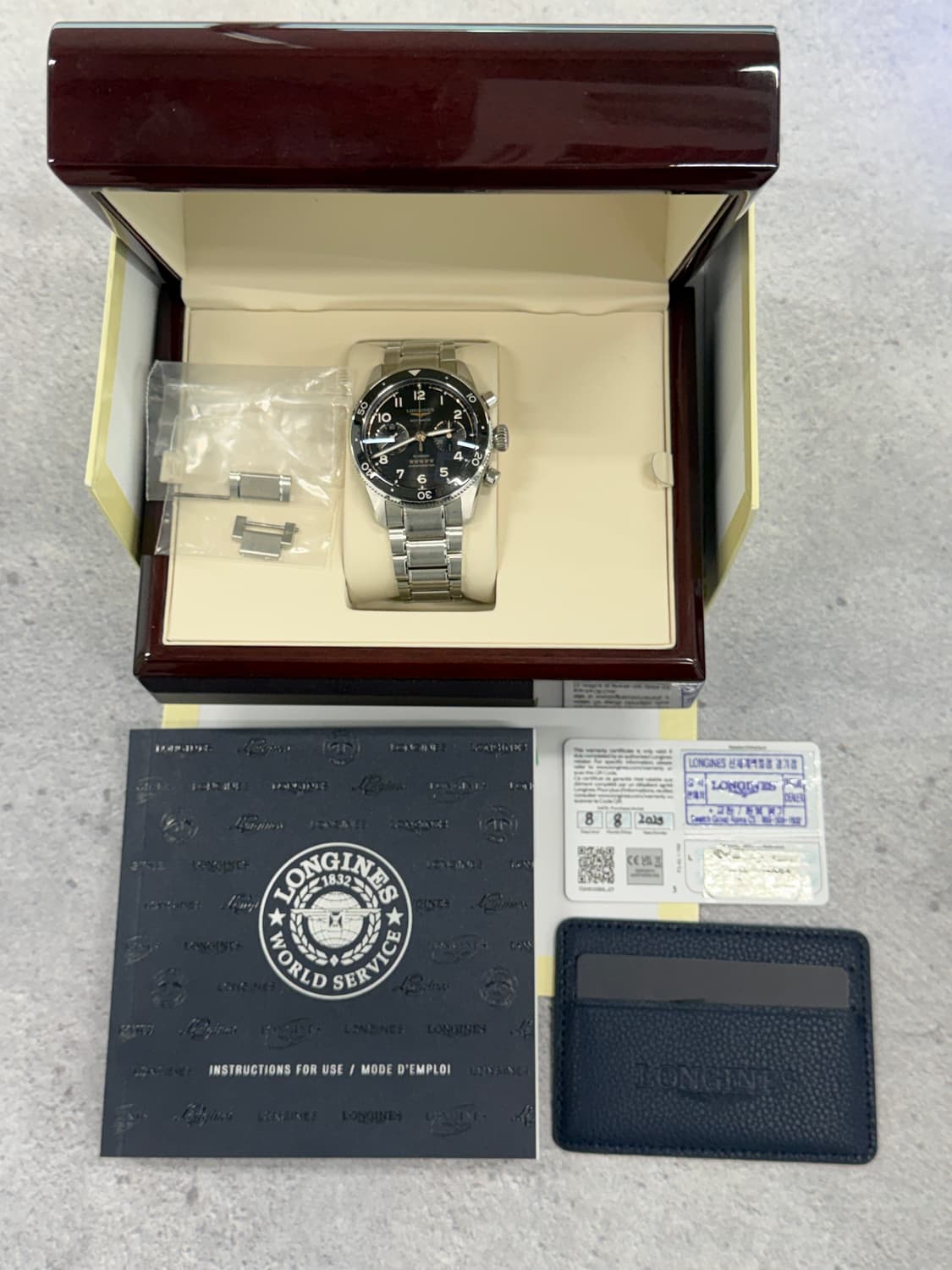 론진 스피릿 플라이백 L3.821.4 시계 판매 합니다. 상품이미지5