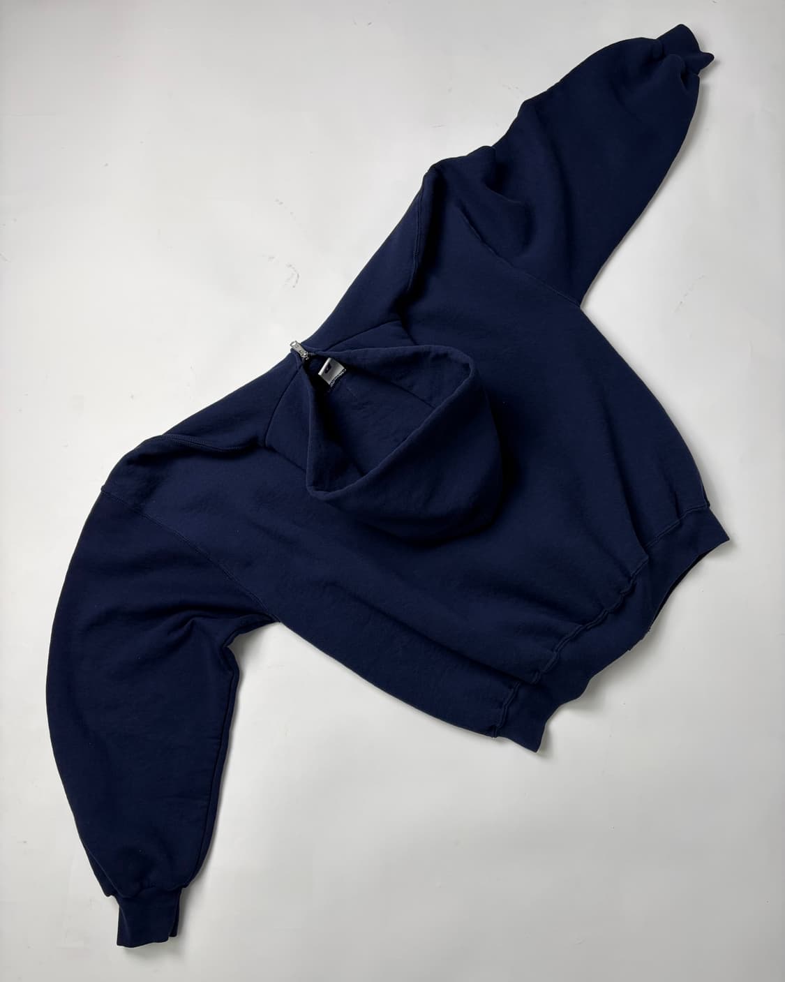 90s Russell Zip Up Hoodie (navy) 상품이미지2