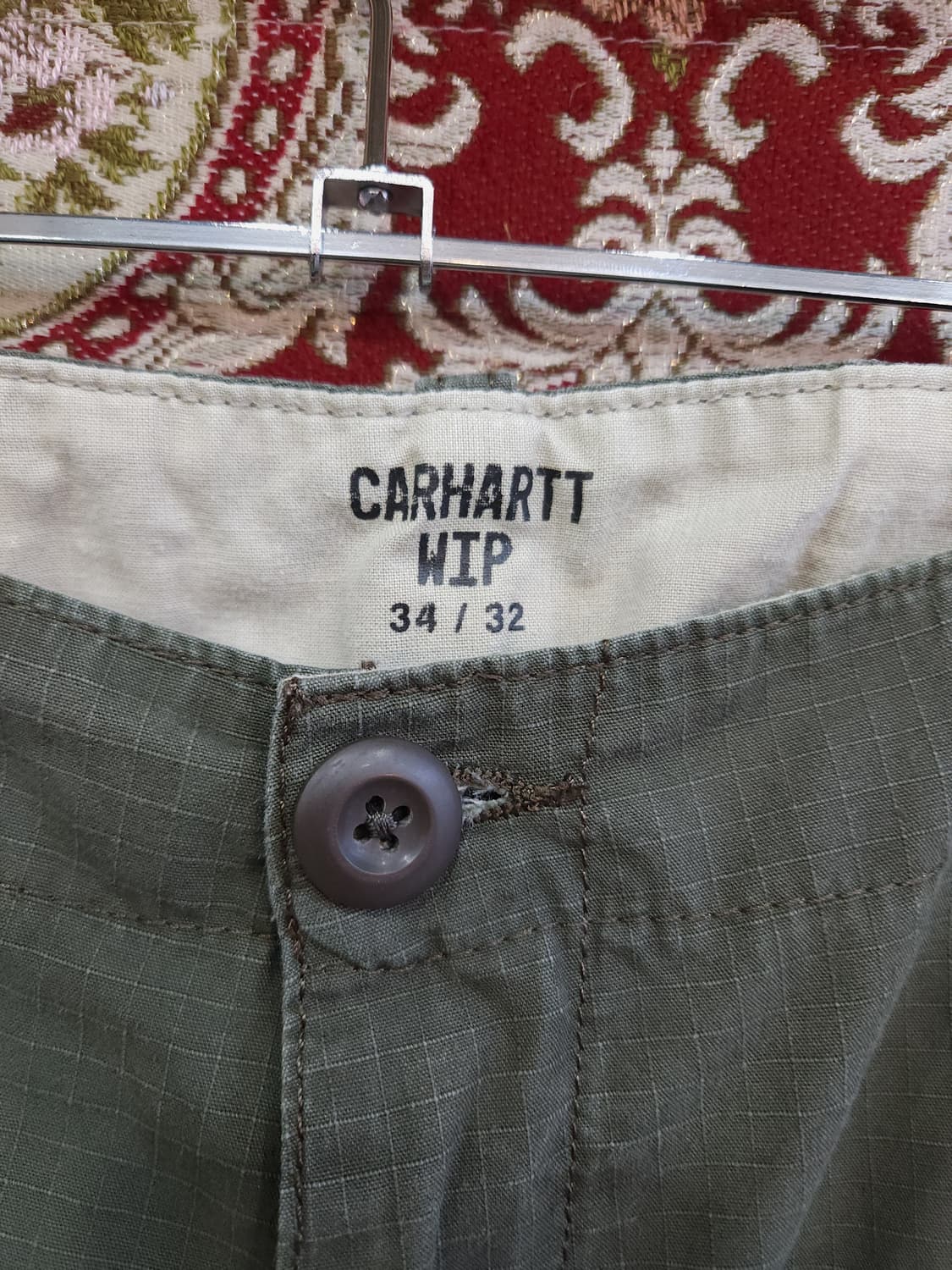 칼하트 wip 립스탑 카키 카고팬츠

 상품이미지2