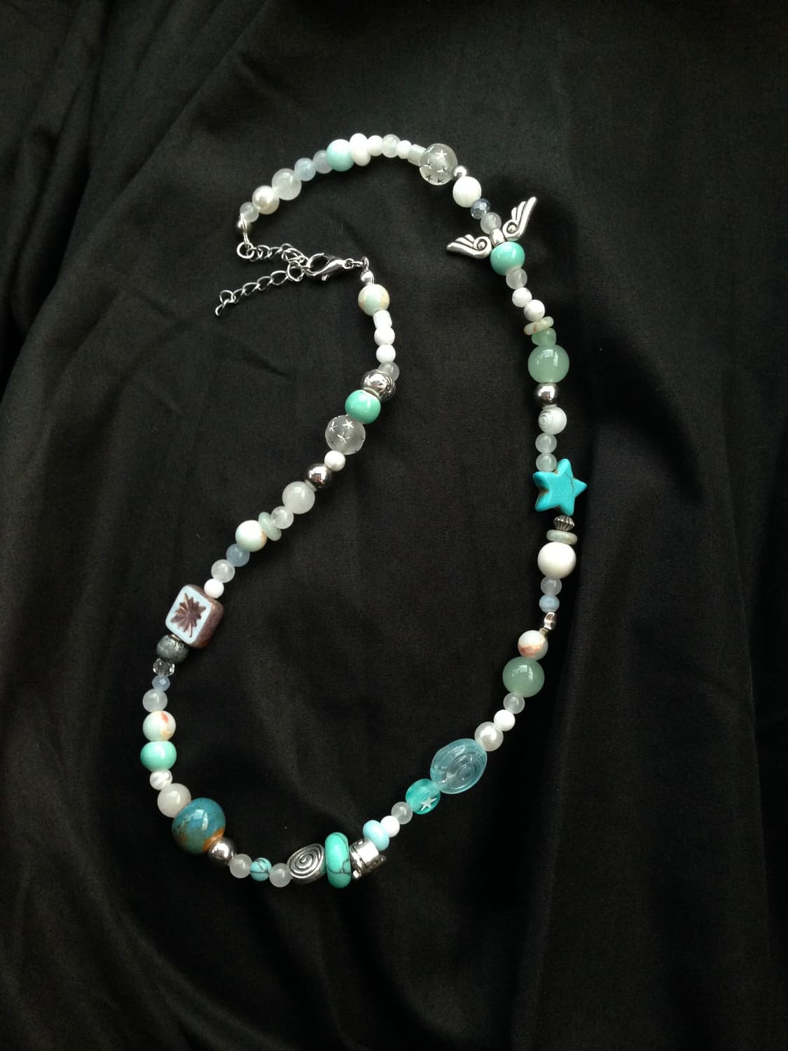 Mint starry necklace ✧༚。 상품이미지4