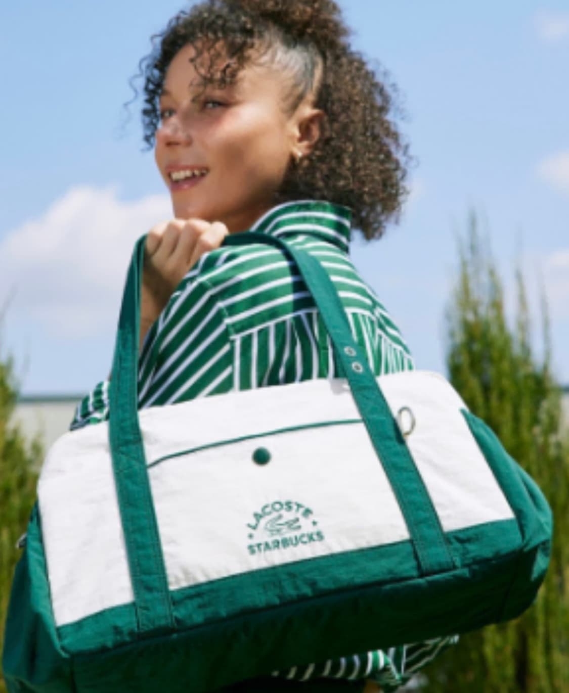 스타벅스 X 라코스테 (lacoste)멀티플백 상품이미지4