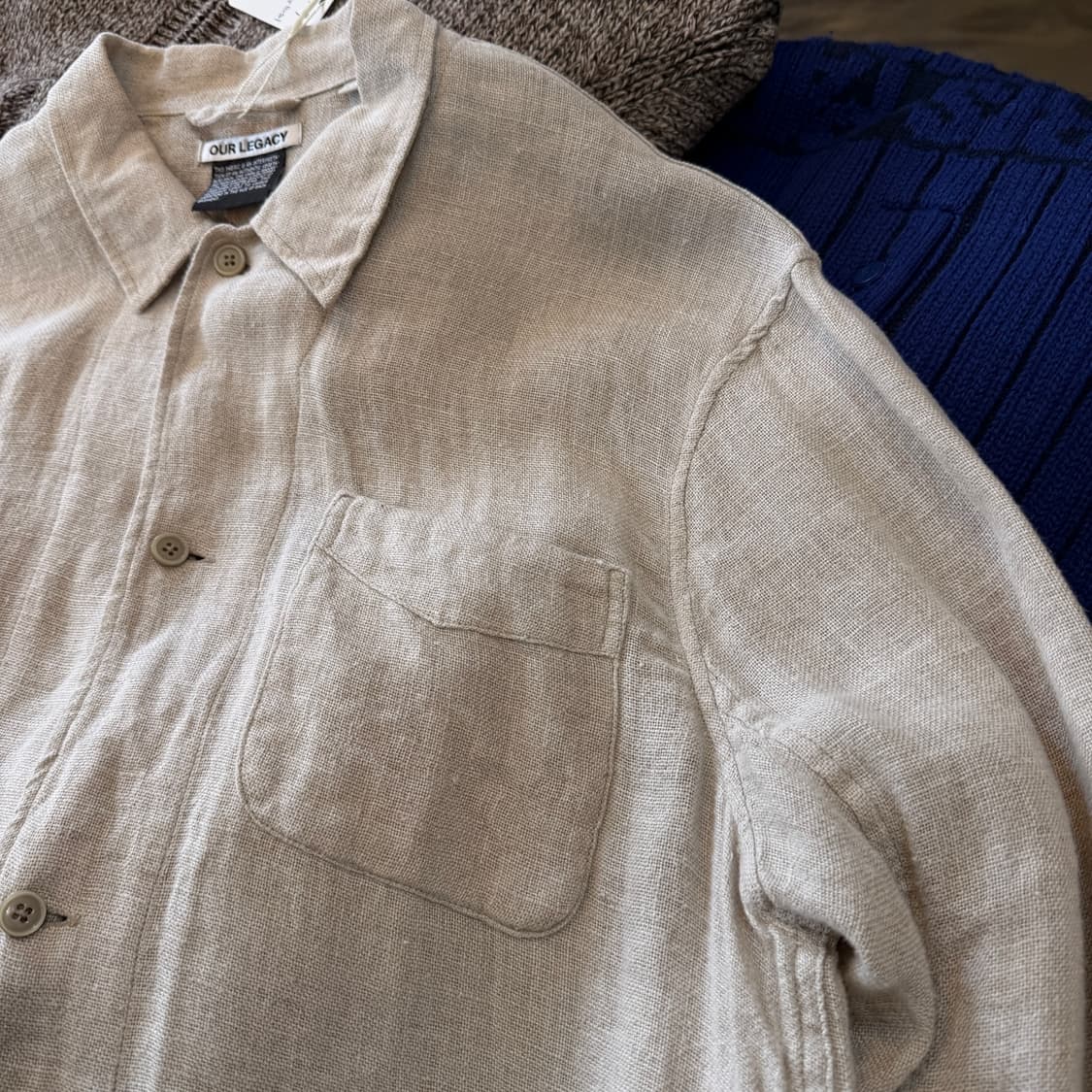 00 ~ 10S 아워레가시 린넨 셔츠 자켓 52 XL 상품이미지5