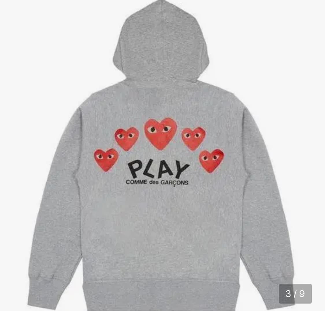 꼼데가르송 백프린팅 후드집업 상품이미지2