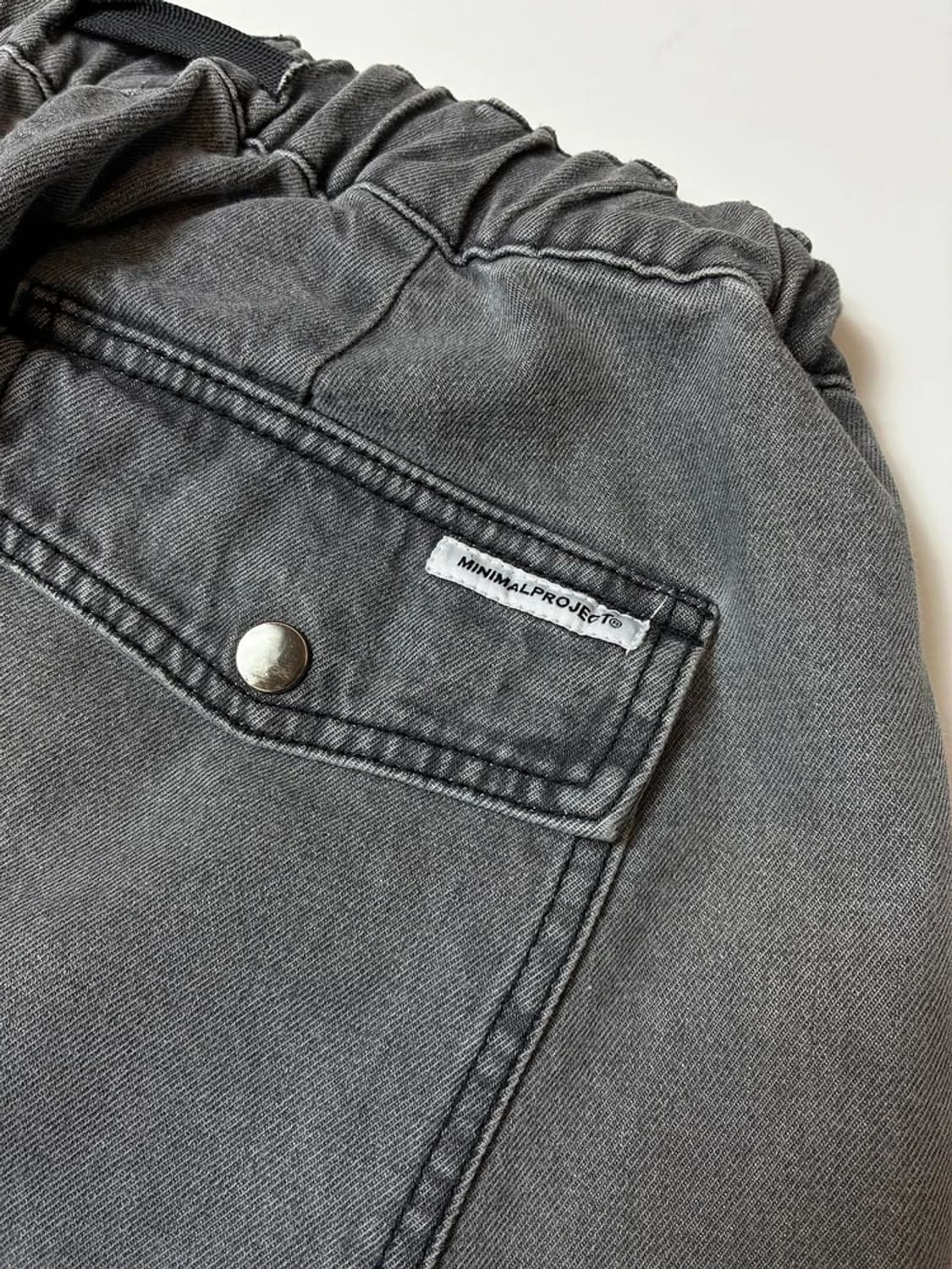 미니멀프로젝트 20FW 워시드 퍼티그 벌룬 데님 팬츠 PN9339 상품이미지5