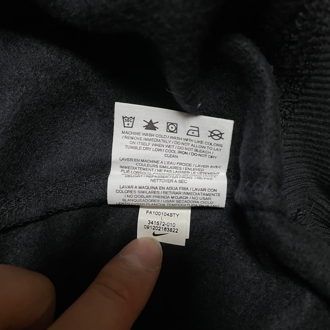 나이키 후드티 블랙 새상품 상품이미지6