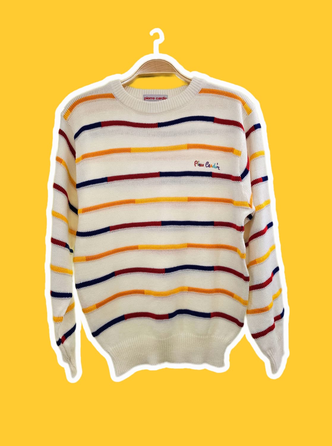 Pierre cardin 컬러 라인 니트 상품이미지1