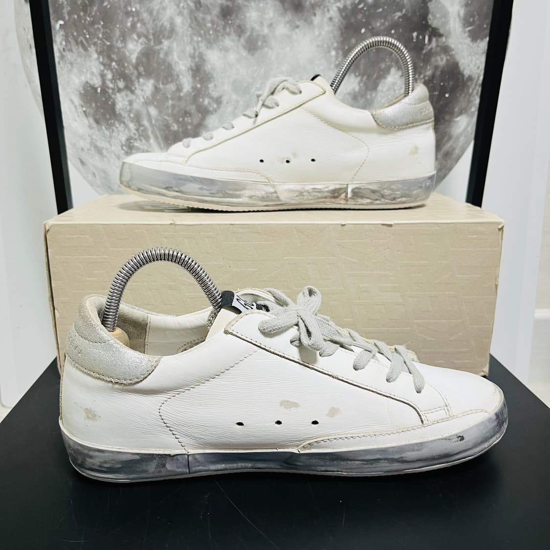 정품 38) 골든구스 스파클 실버 스니커즈 240~245 상품이미지2