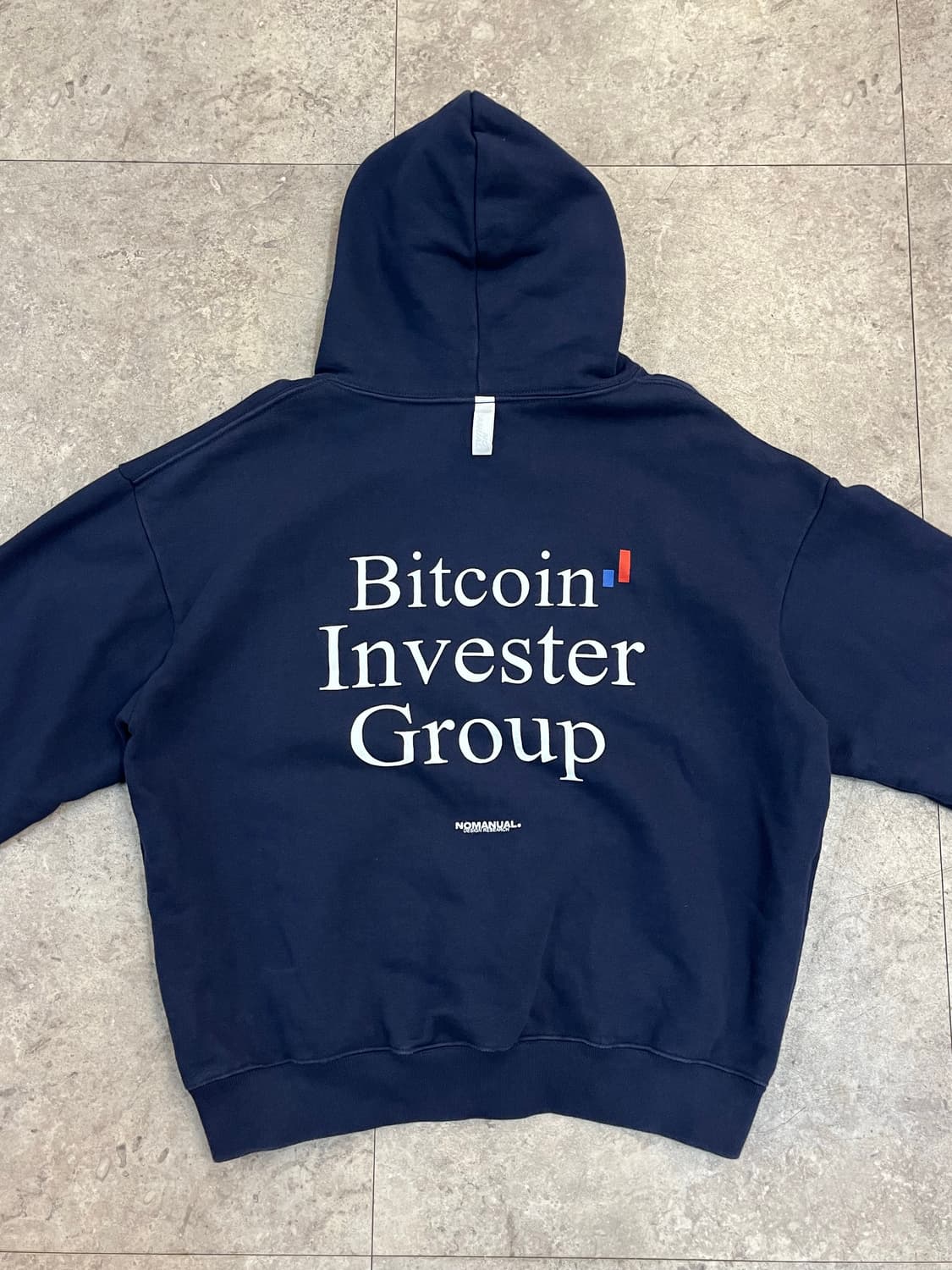 노매뉴얼 비트코인 후드티 네이비 S  #csz3323 상품이미지8