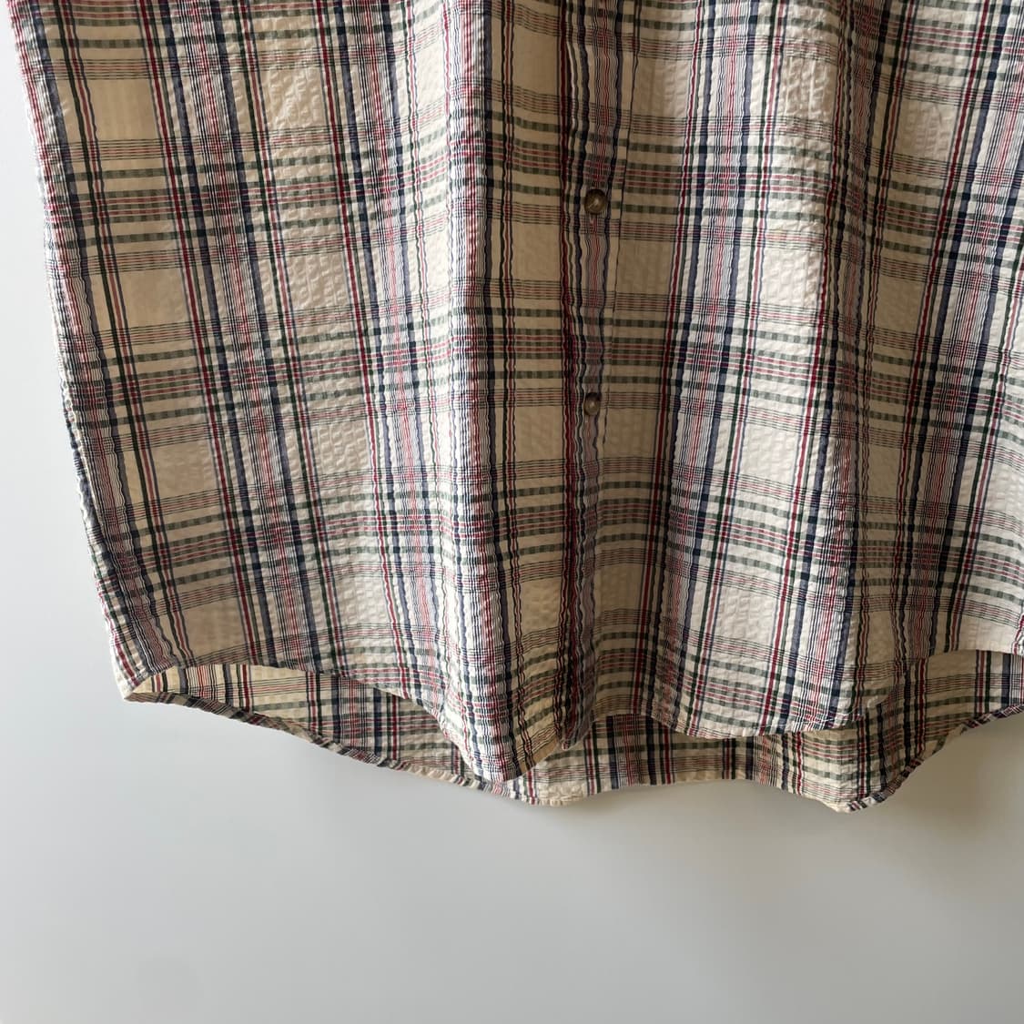 90s 타미힐피거 시어서커 반팔셔츠 상품이미지5