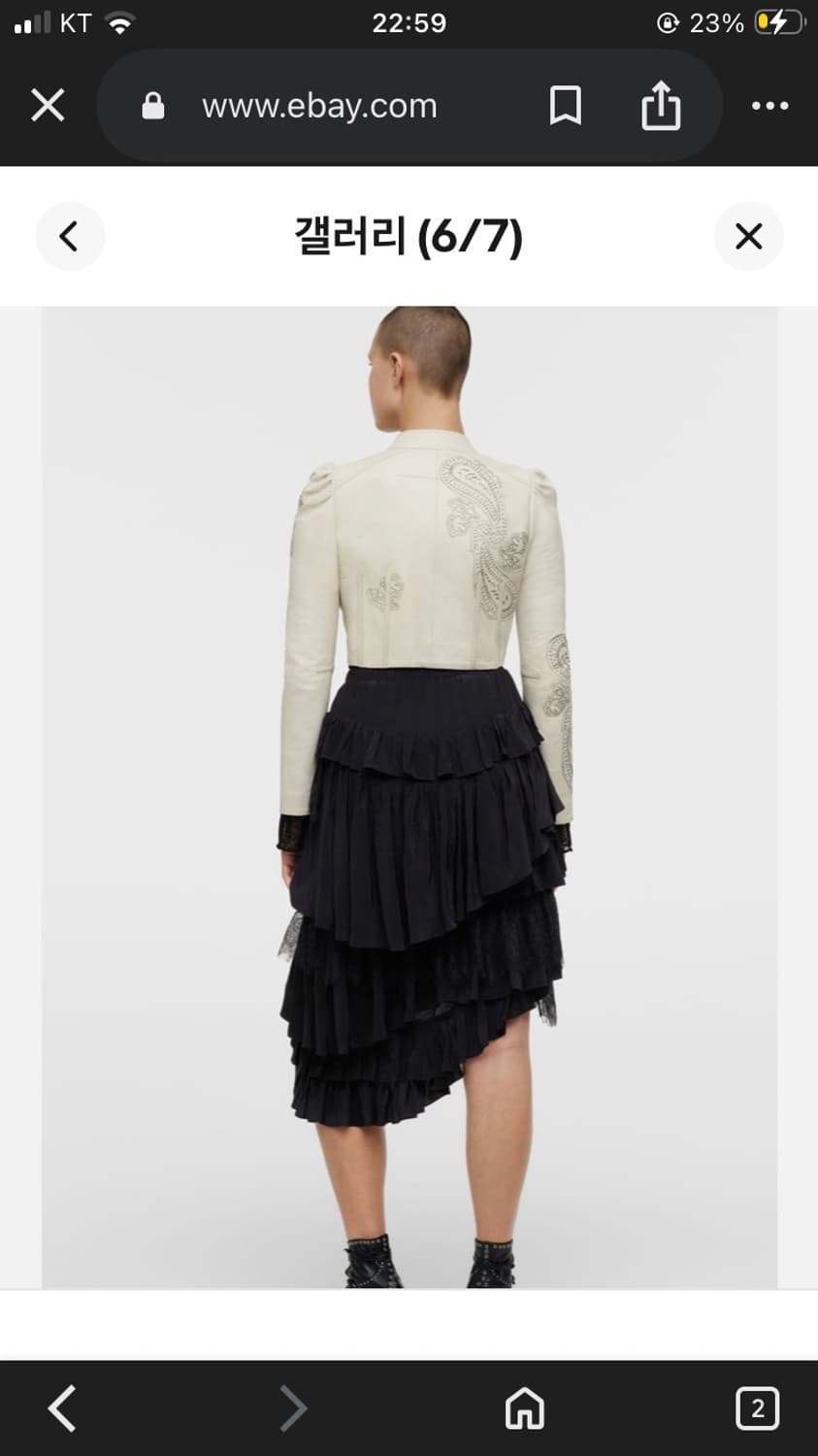 자라 ss 2022 collection ll 레이스 스커트 상품이미지9