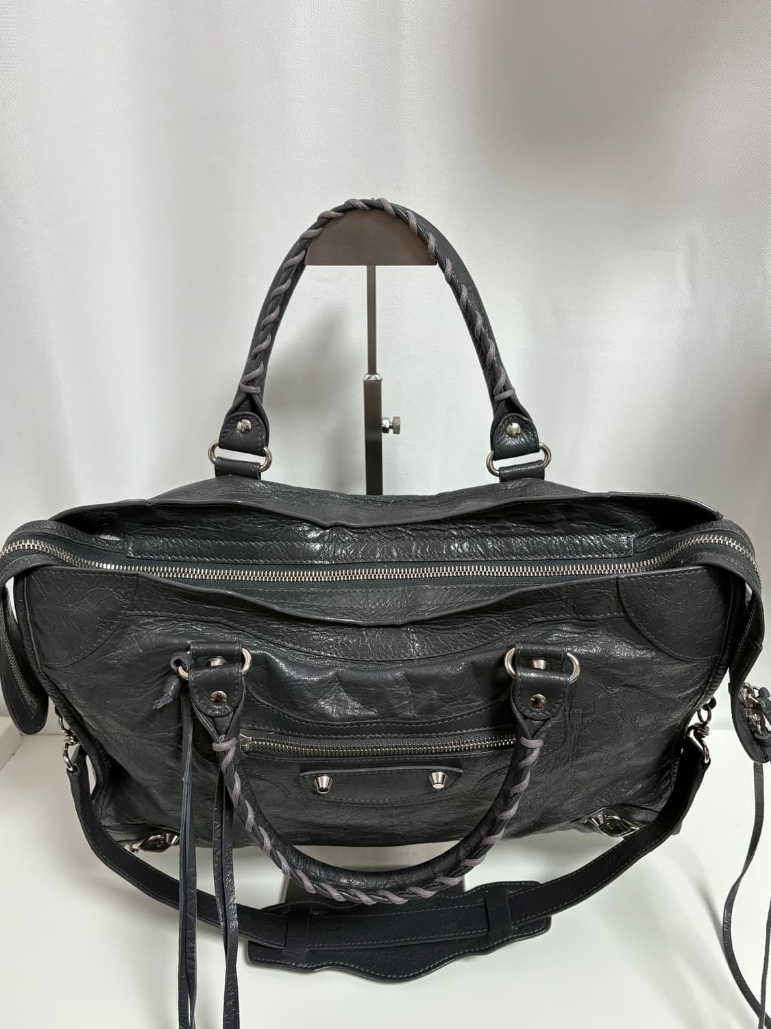 발렌시아가 시티 모터백 다크그레이 상품이미지5