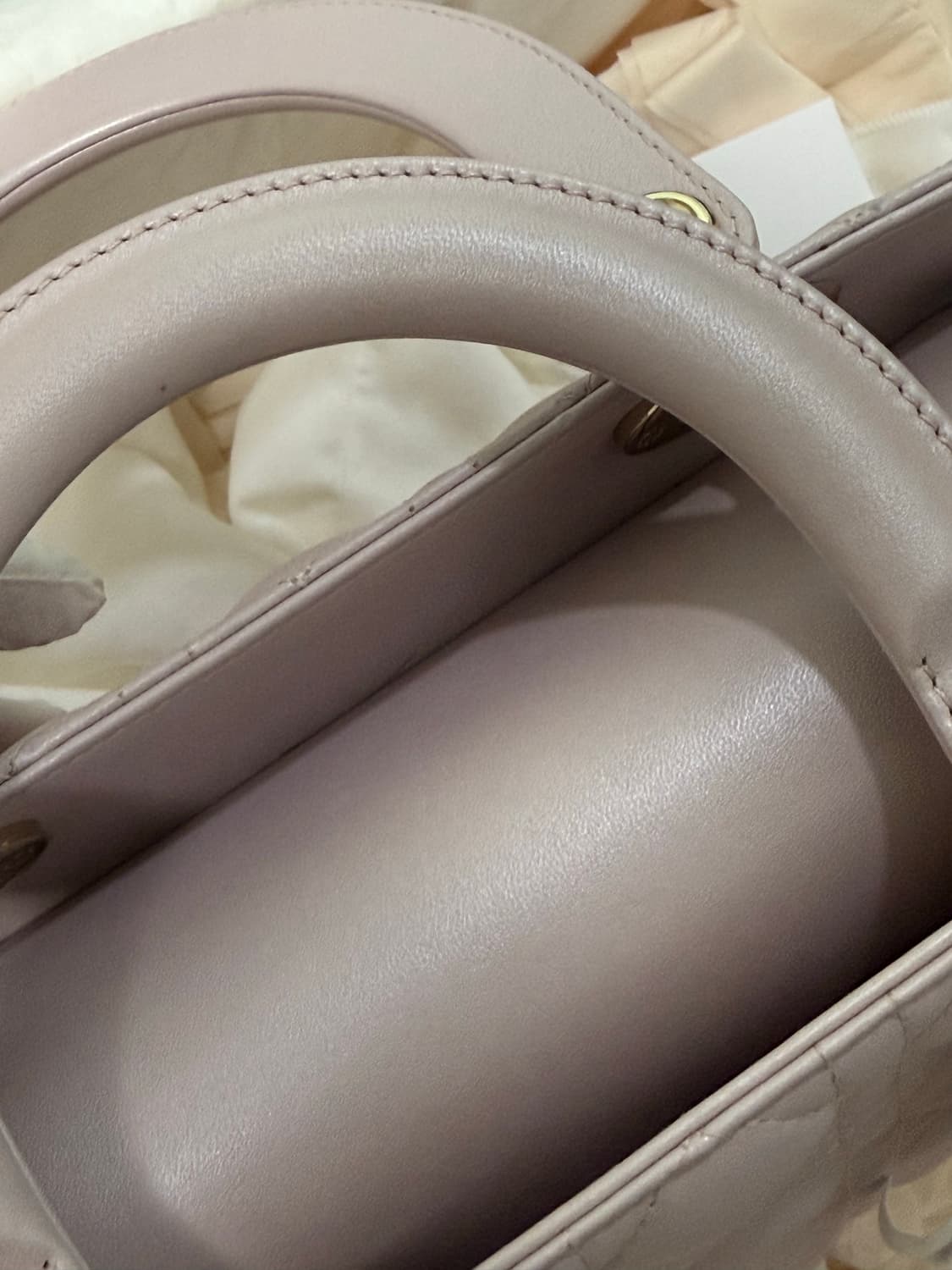 레이디디올백 펄핑크/블러쉬핑크 미듐 상품이미지9