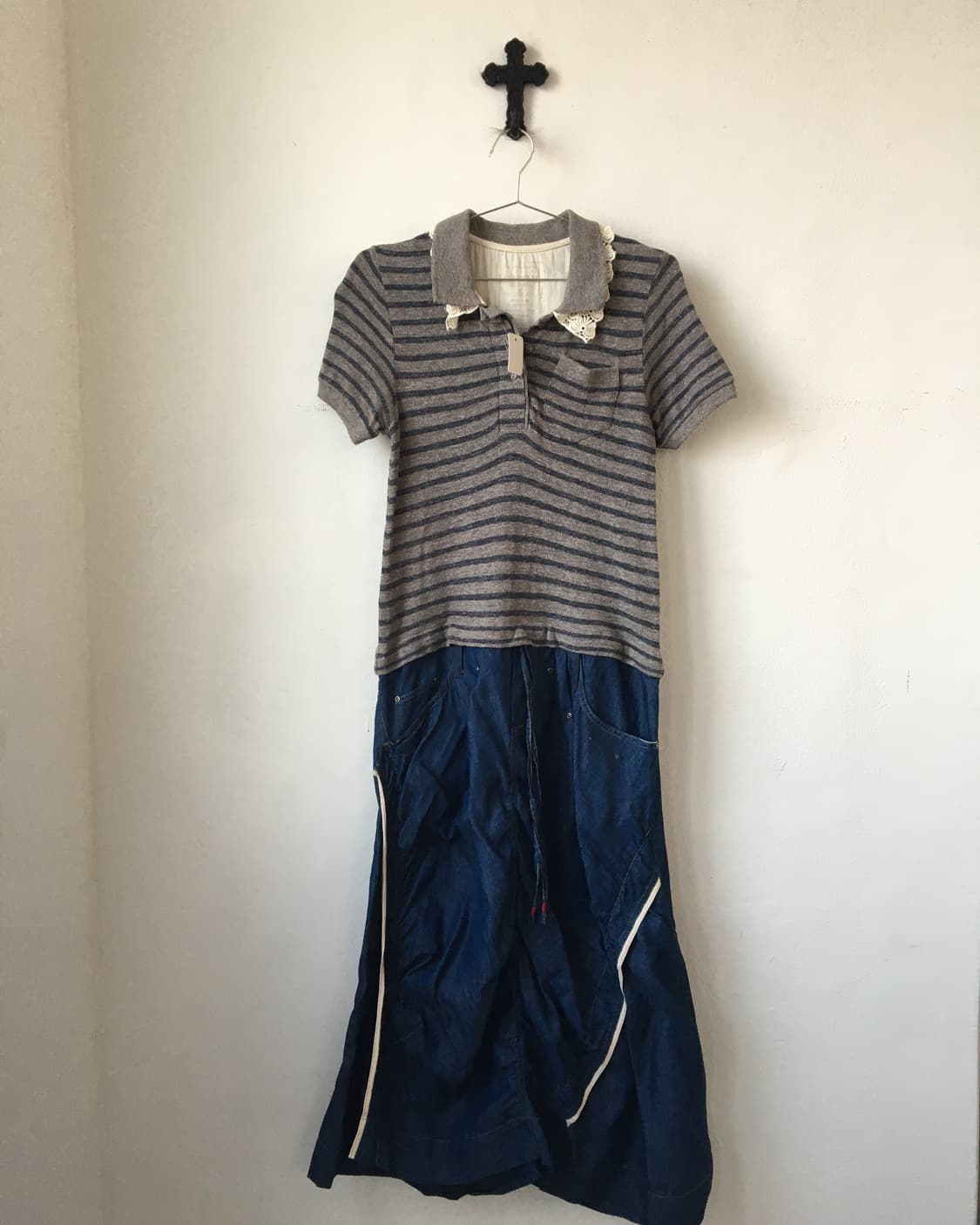 Knit top layered onepiece 상품이미지2