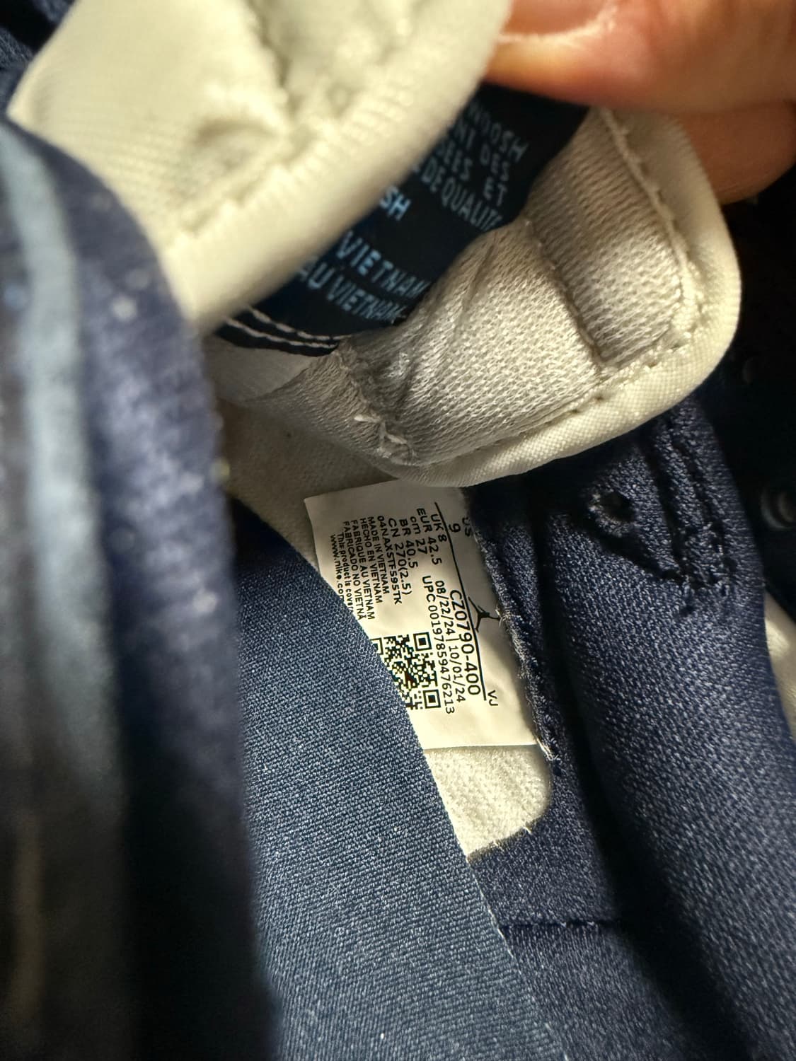 [2회착용] 조던1 로우 옵시디언 270 상품이미지5