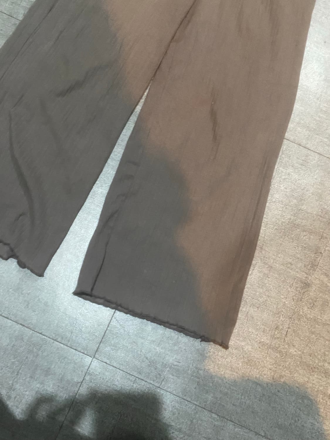 일본빈티지 하구미모리걸 할메카지 니트러플팬츠 상품이미지2