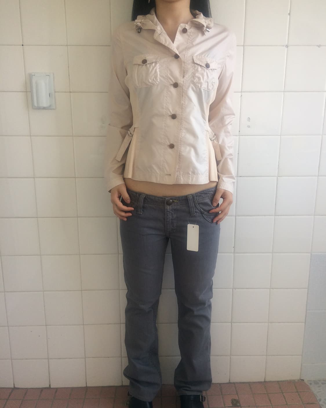 Side line belted point jacket 상품이미지6