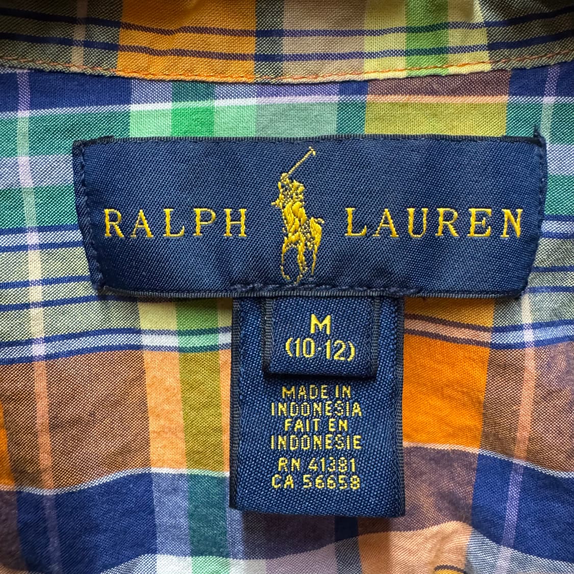 랄프로렌 폴로 체크 남방 10-12세  상품이미지2