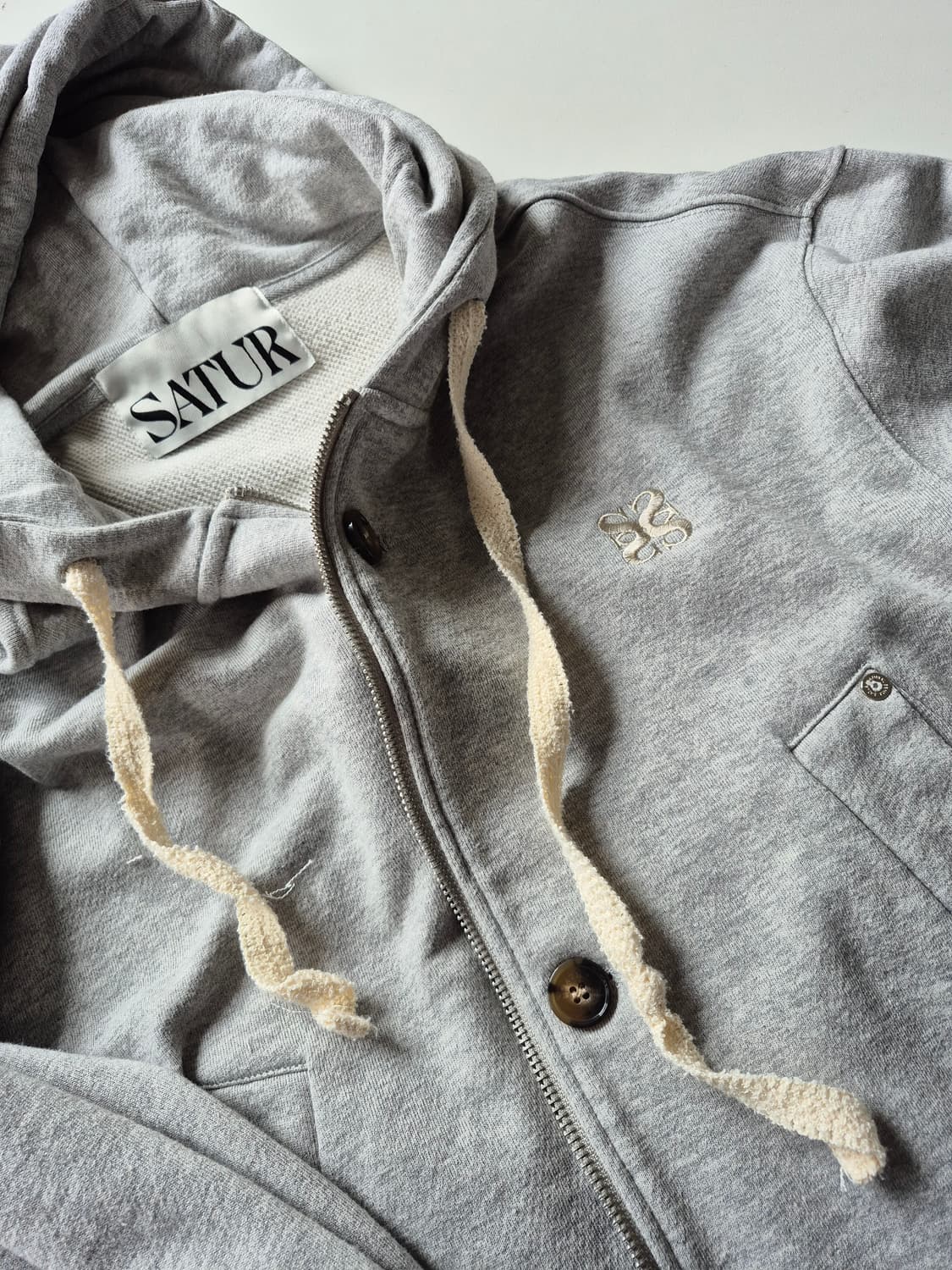 SATUR(세터) 단추포인트 후드집업(TS 상품이미지6