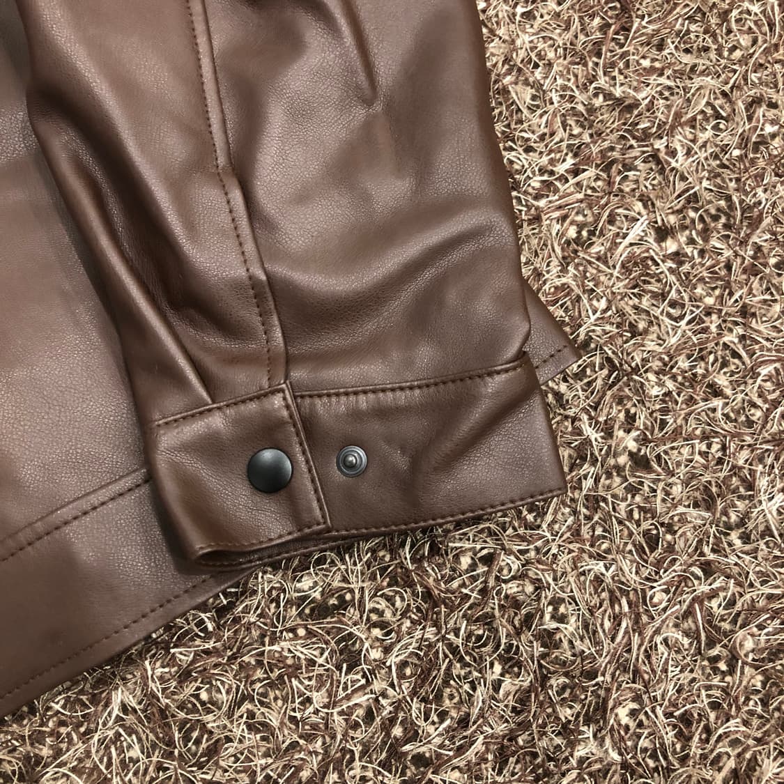 도프제이슨 투웨이 브라운 레더 자켓 상품이미지5