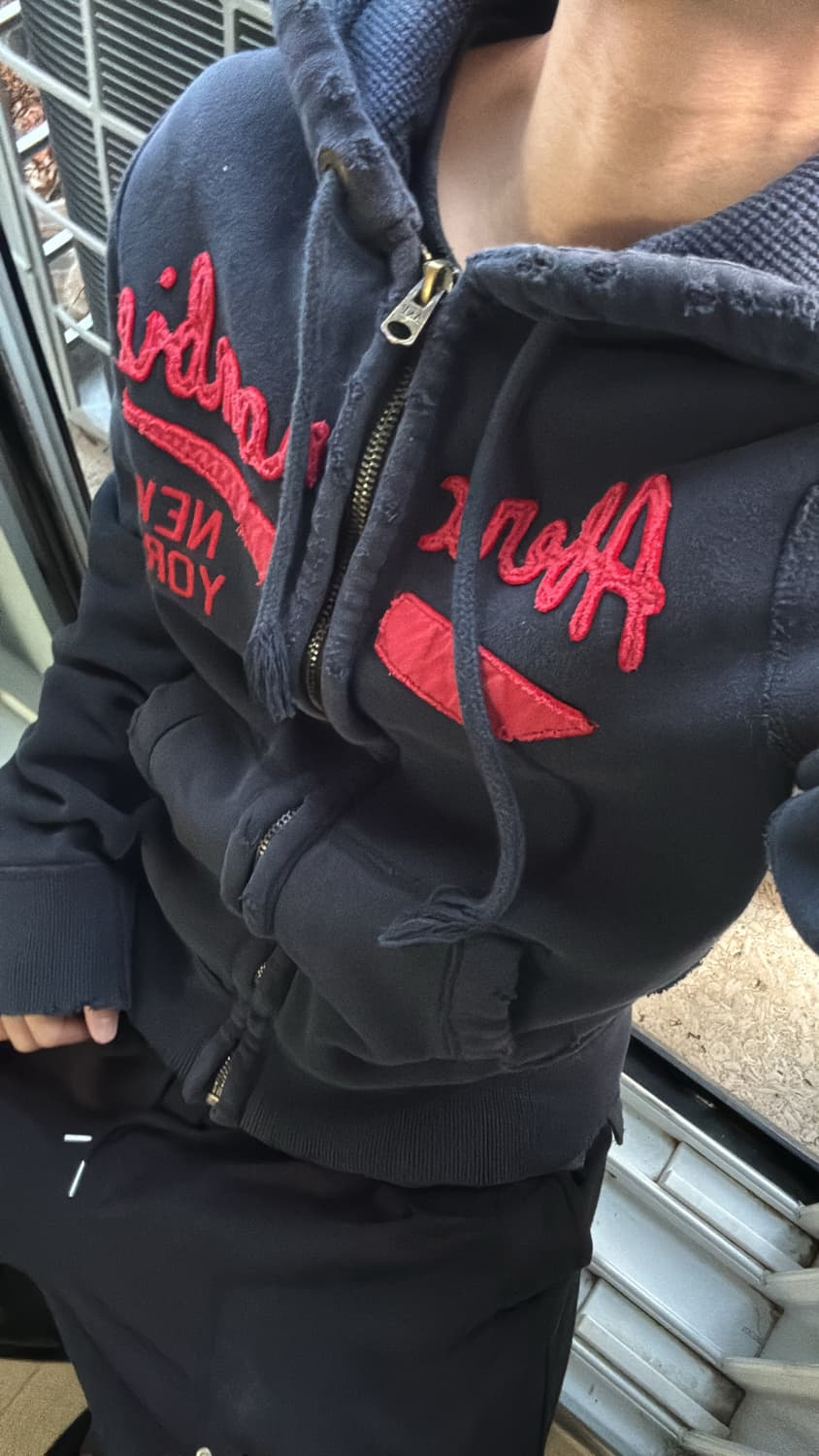 아베크롬비 데미지 디테일 후드직업 상품이미지4