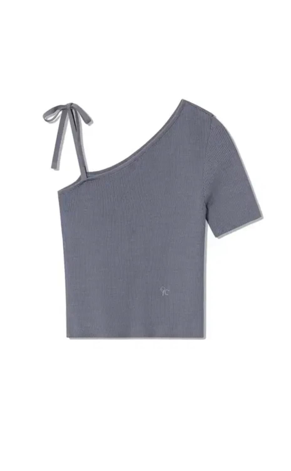 [OiOi새상품]ONE SHOULDER KNIT TOP  상품이미지1