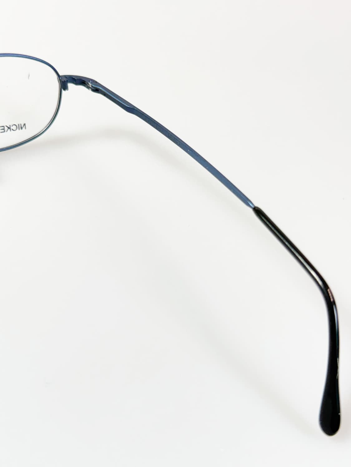 90s KALEIDO 슬림 오벌 블루 메탈 빈티지 안경 상품이미지6