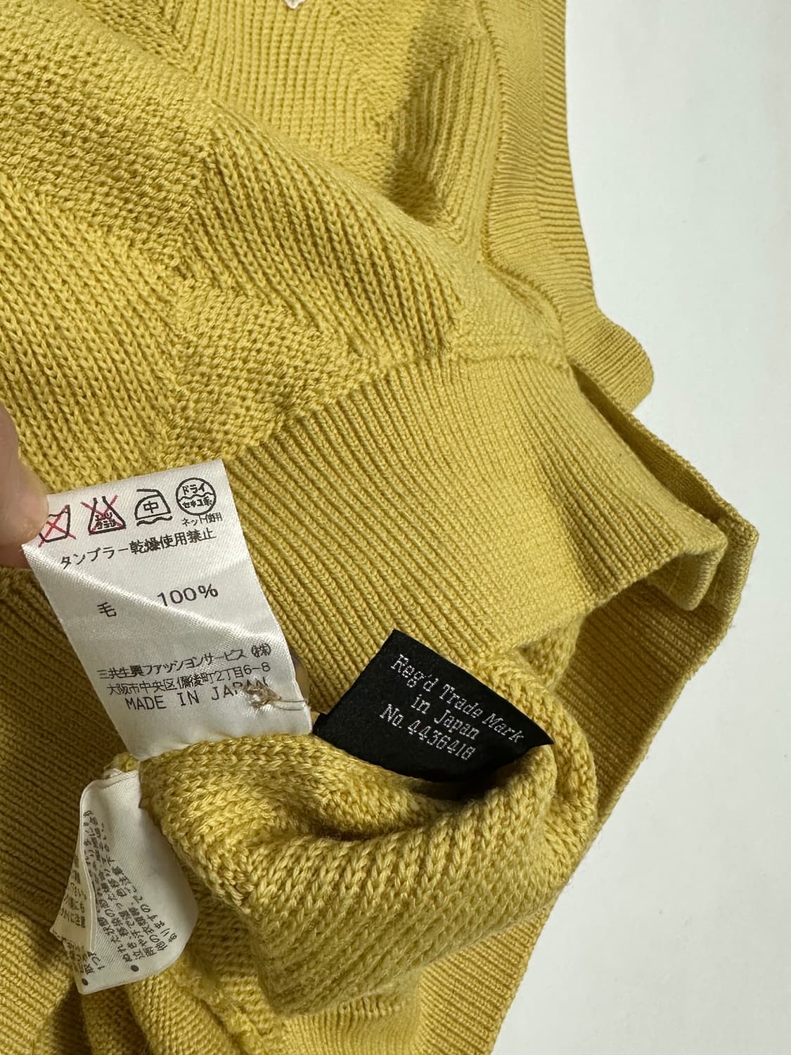 닥스 재팬 골프 아가일 니트 조끼 일본빈티지 상품이미지7