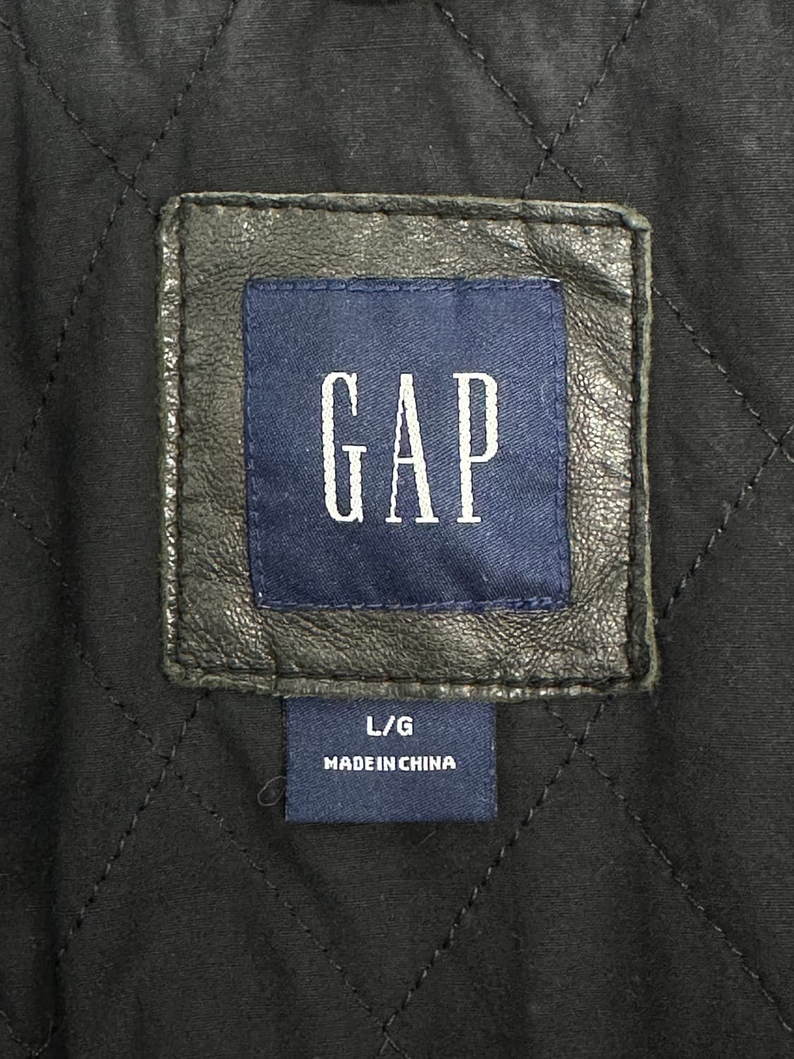 90s GAP 레더 봄버 자켓 L 상품이미지5