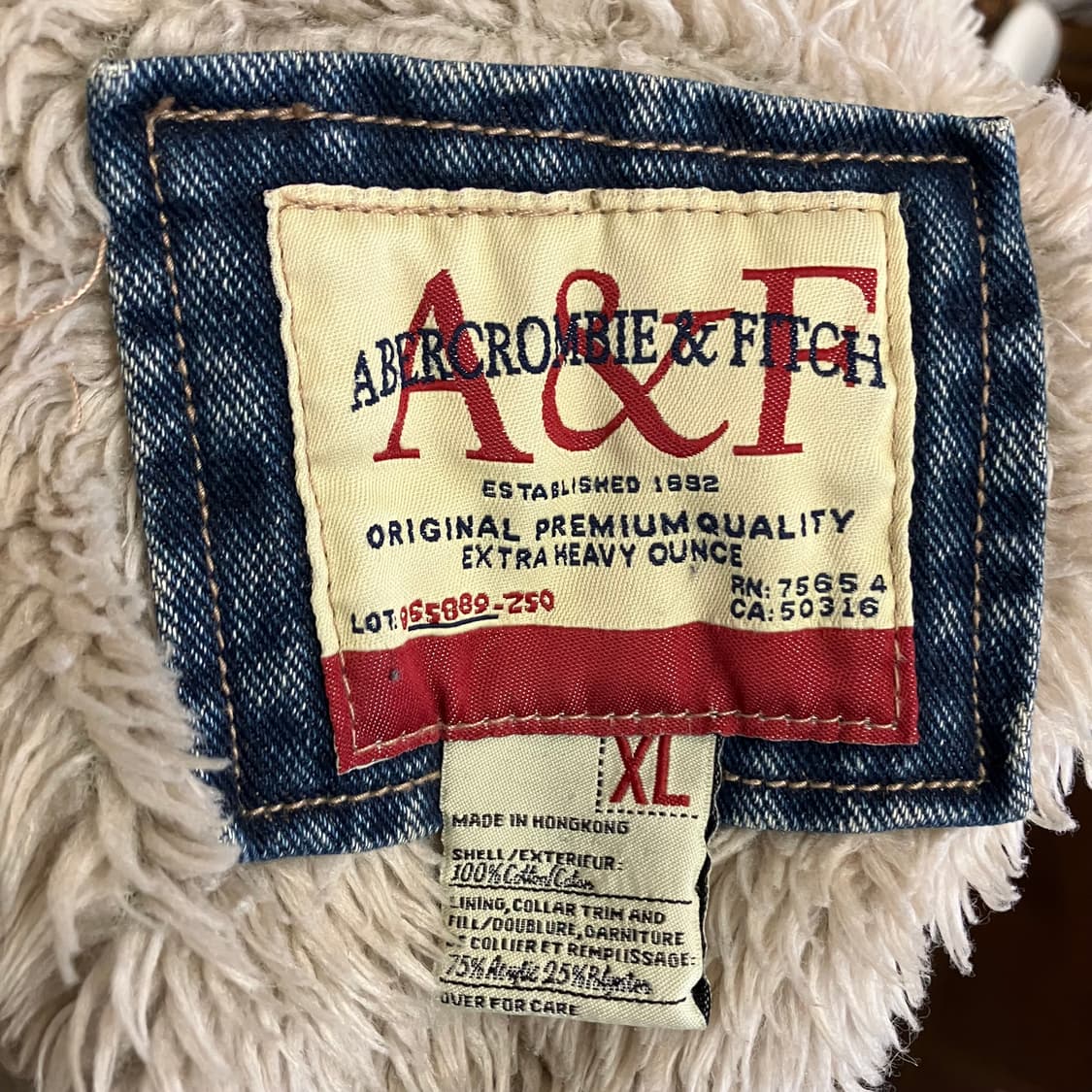 N71 아베크롬비 울프죠 쉐르파 데님 청자켓 상품이미지3